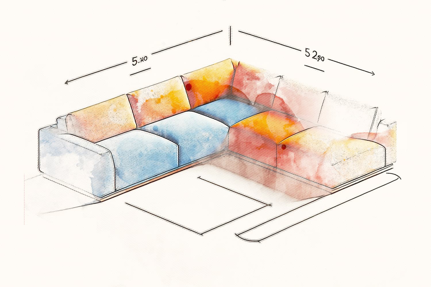 Bella Beyaz Modüllü Köşe Koltuk