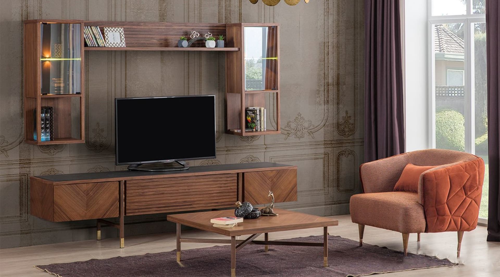 Arista Ceviz Modern Tv Ünitesi 1