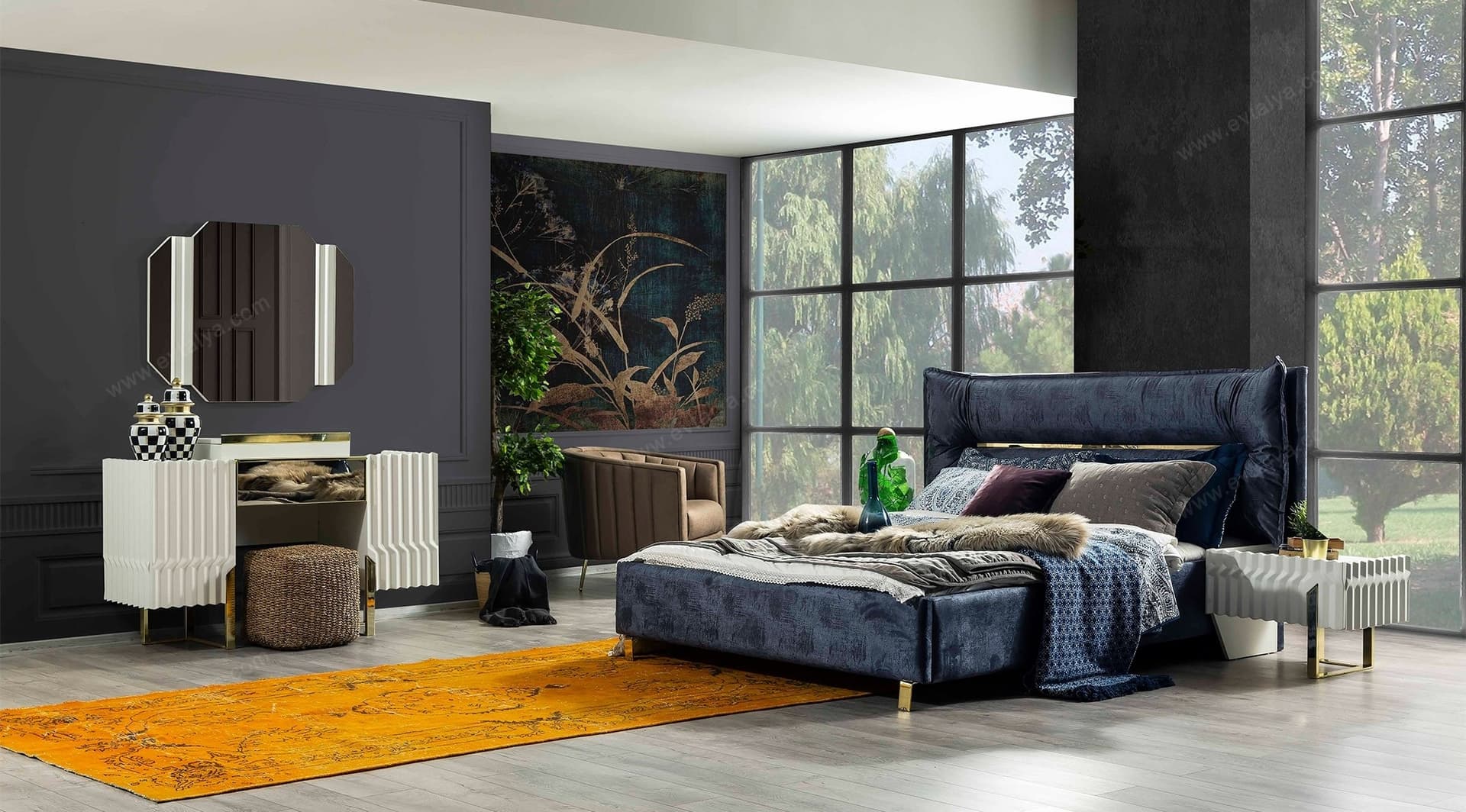 Benz Modern Yatak Odası Takımı - Image 12