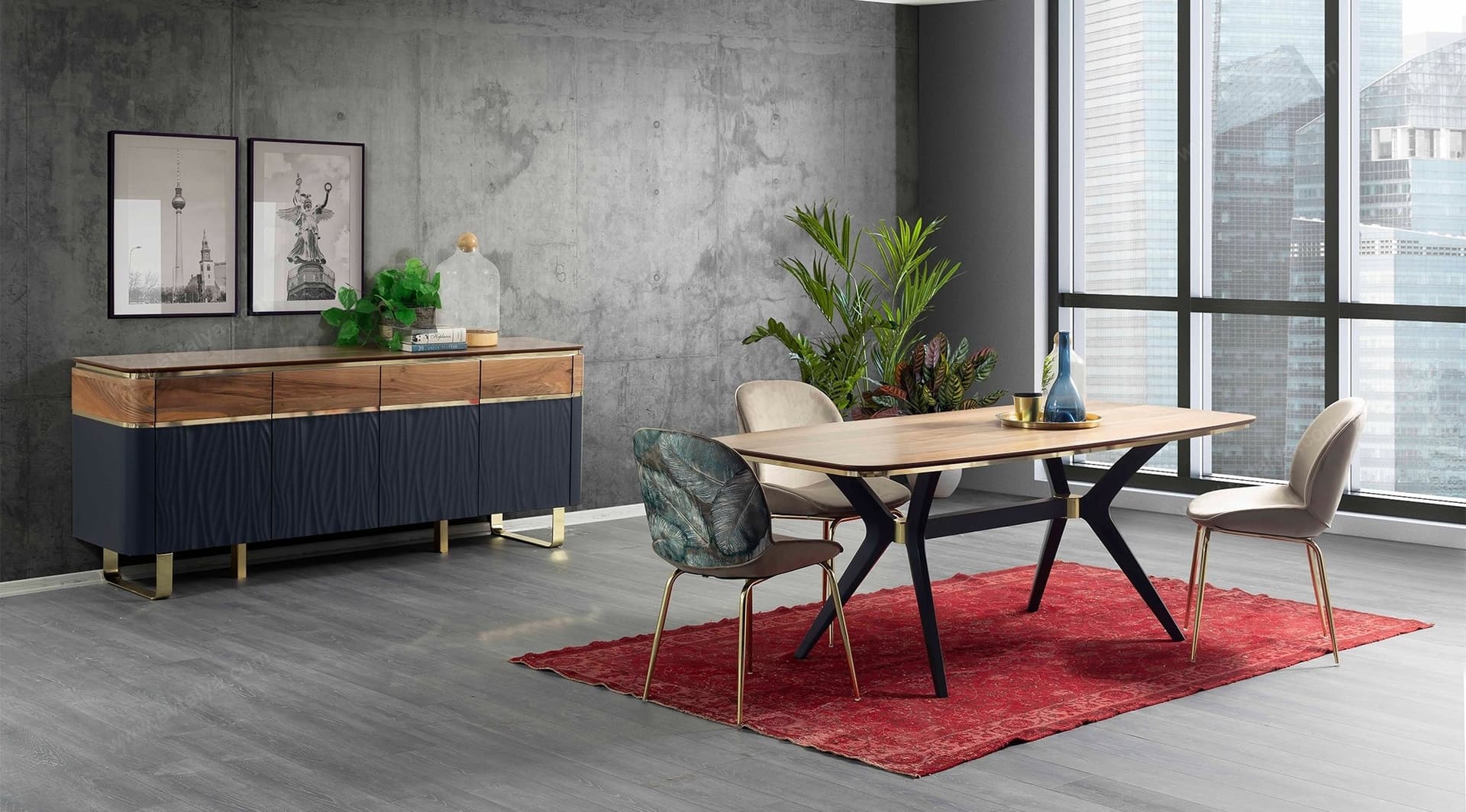 Chelsea Modern Yemek Odası Takımı 1
