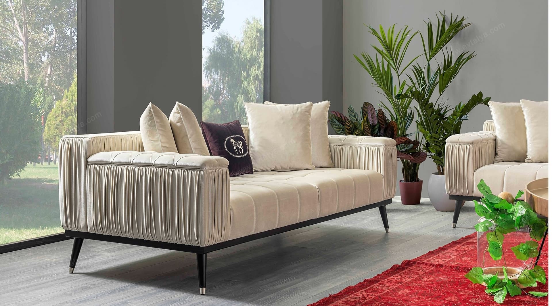 Elegante Beyaz Modern Koltuk Takımı 2