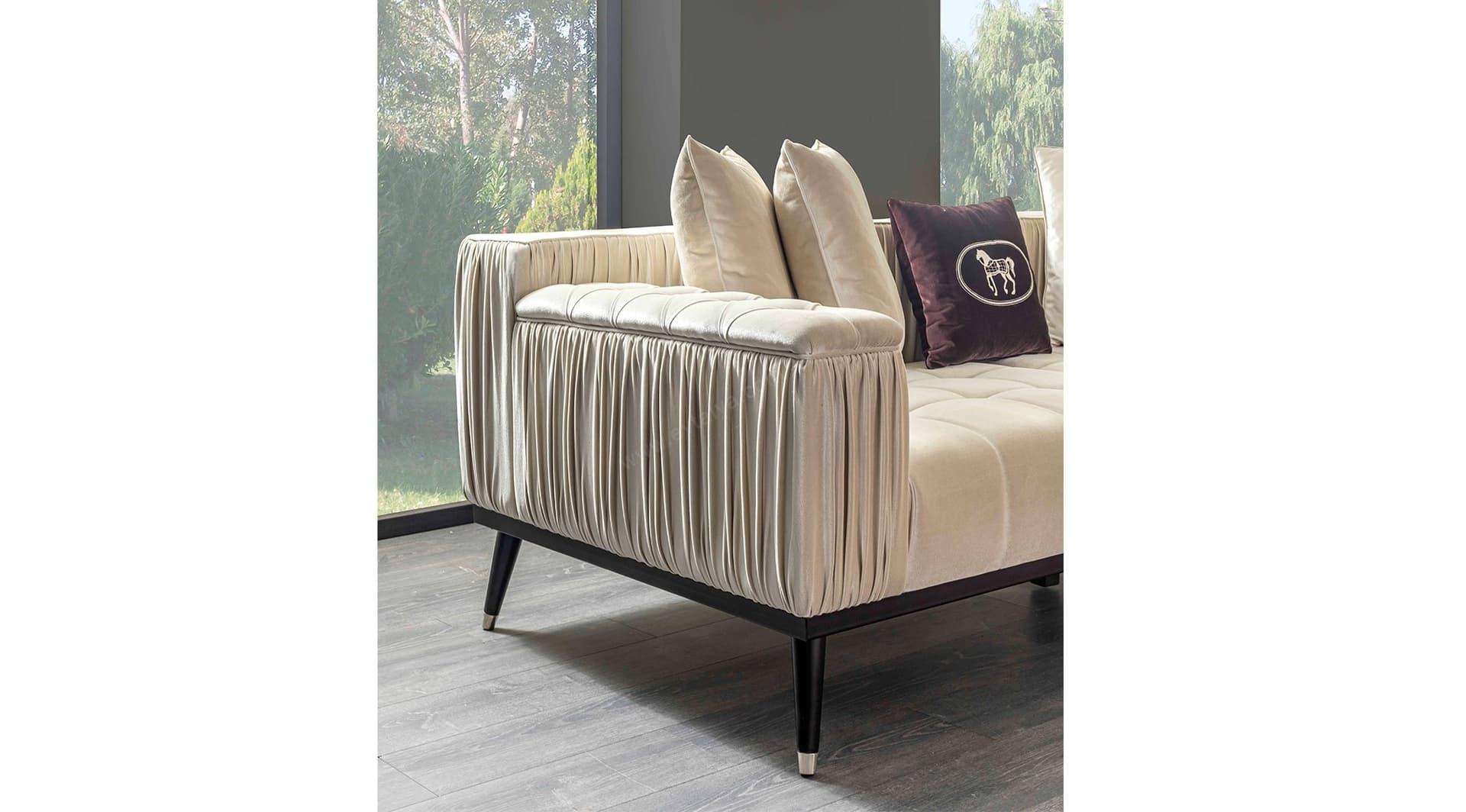 Elegante Beyaz Modern Koltuk Takımı 4