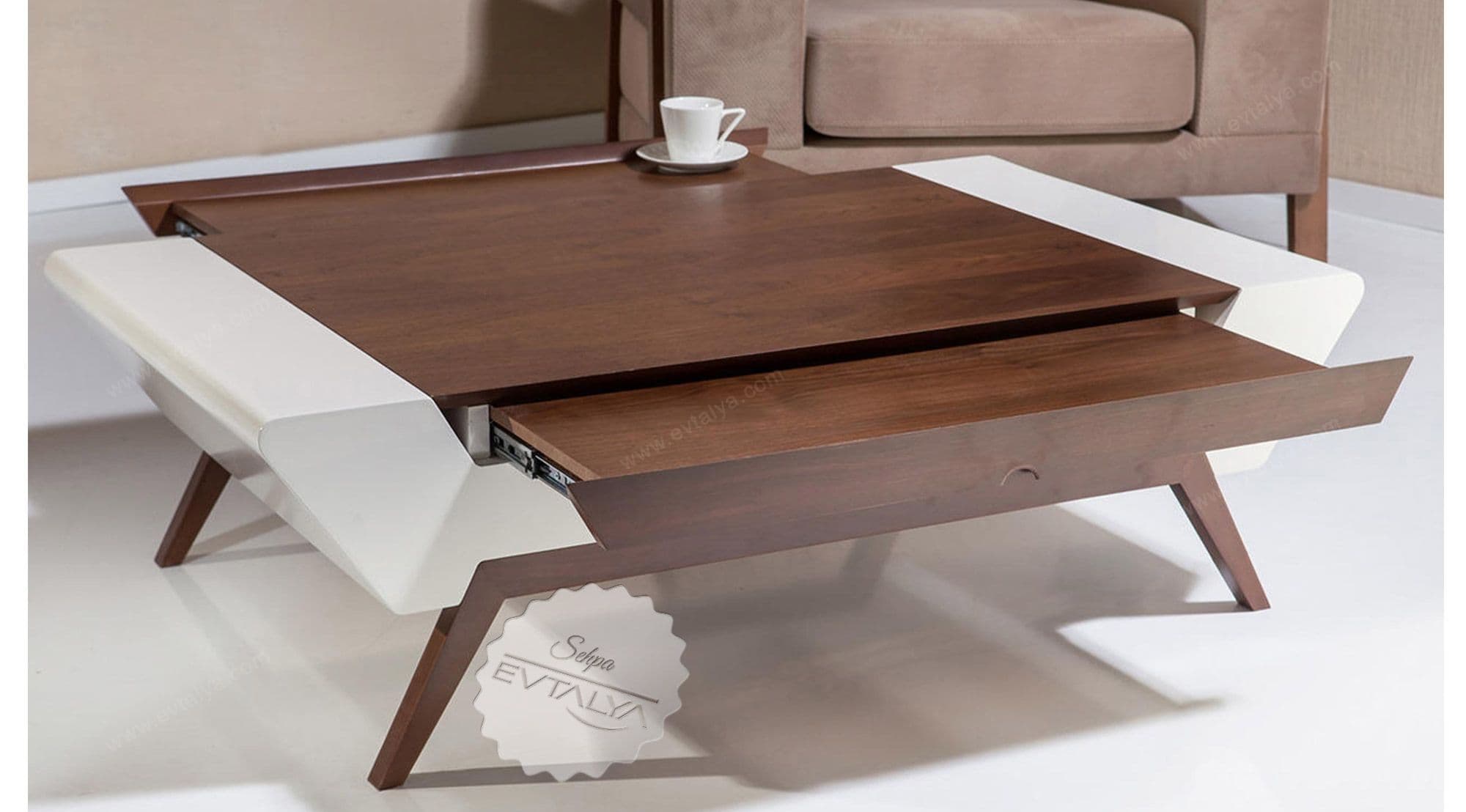 Massive Ekru Lake Orta Sehpa 2