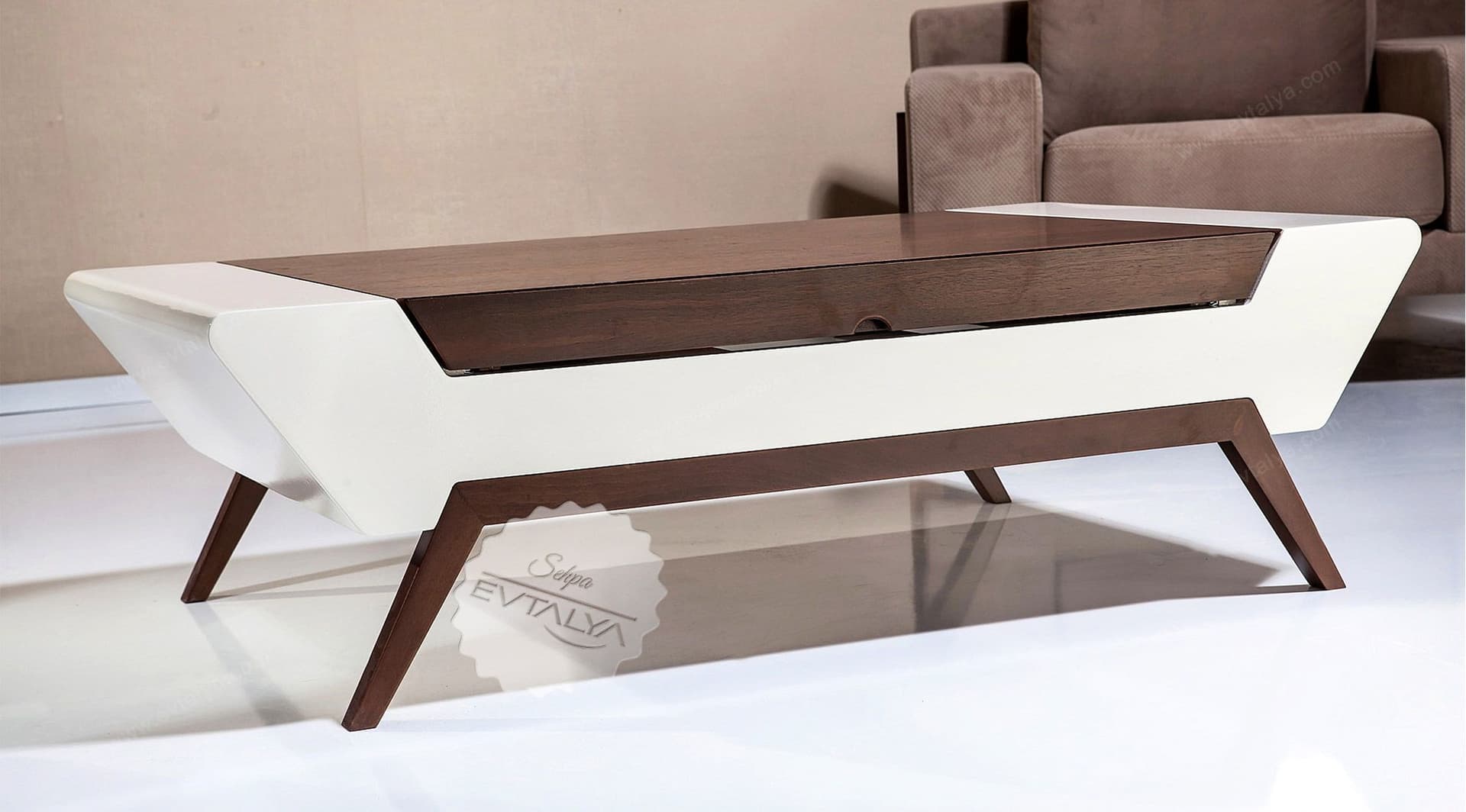 Massive Ekru Lake Orta Sehpa