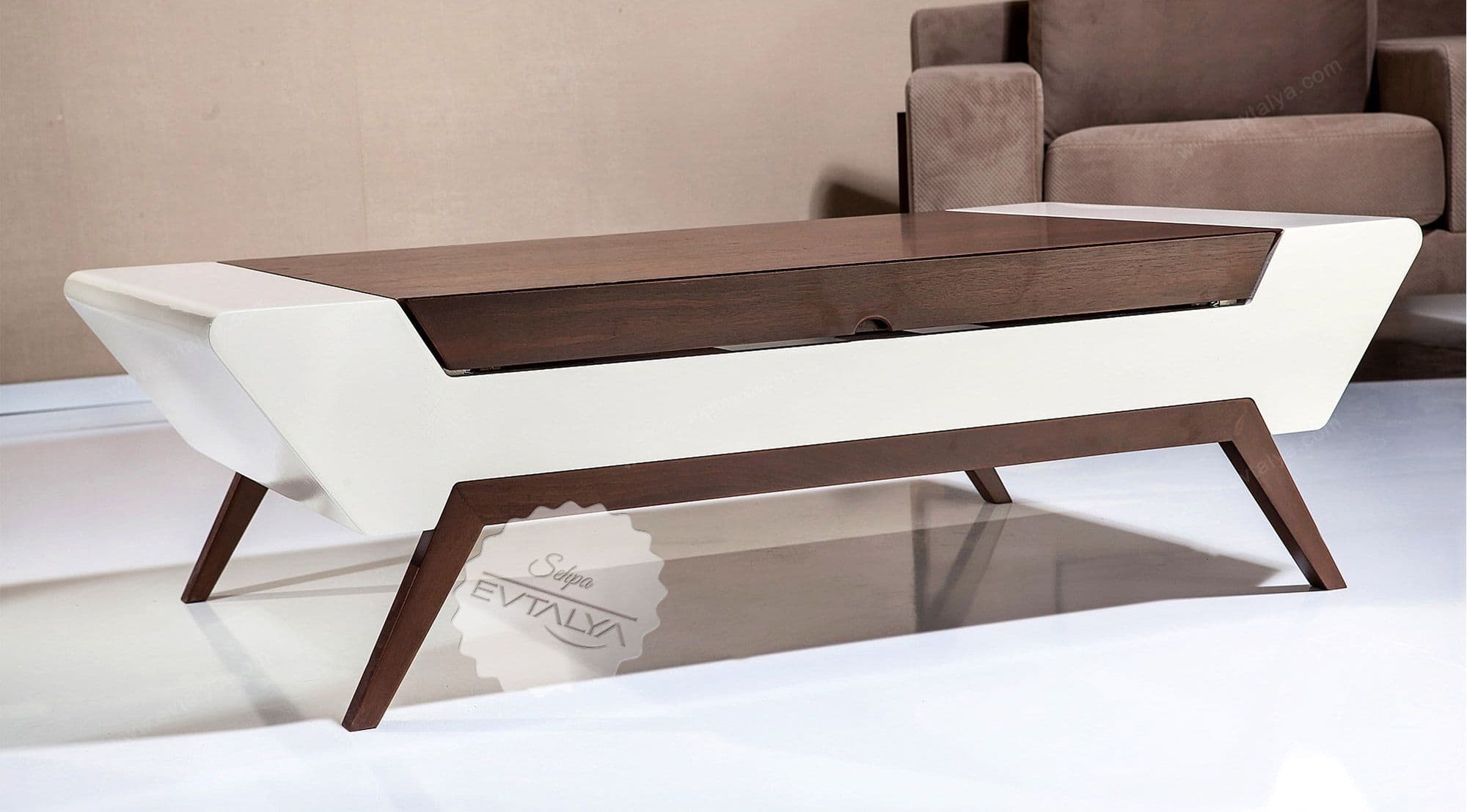 Massive Ekru Lake Orta Sehpa