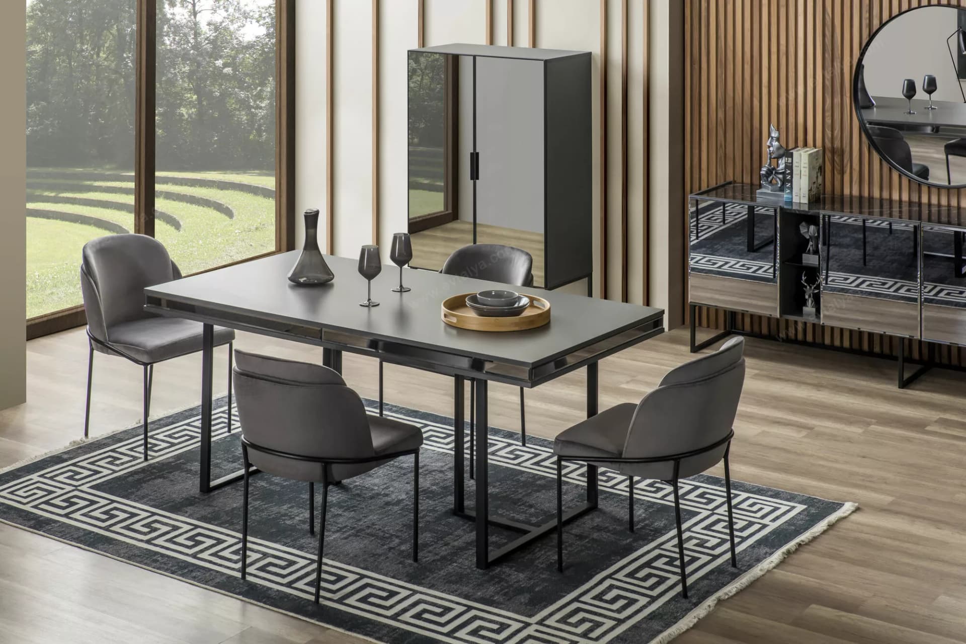 Floria Antrasit Yemek Odası - Image 1