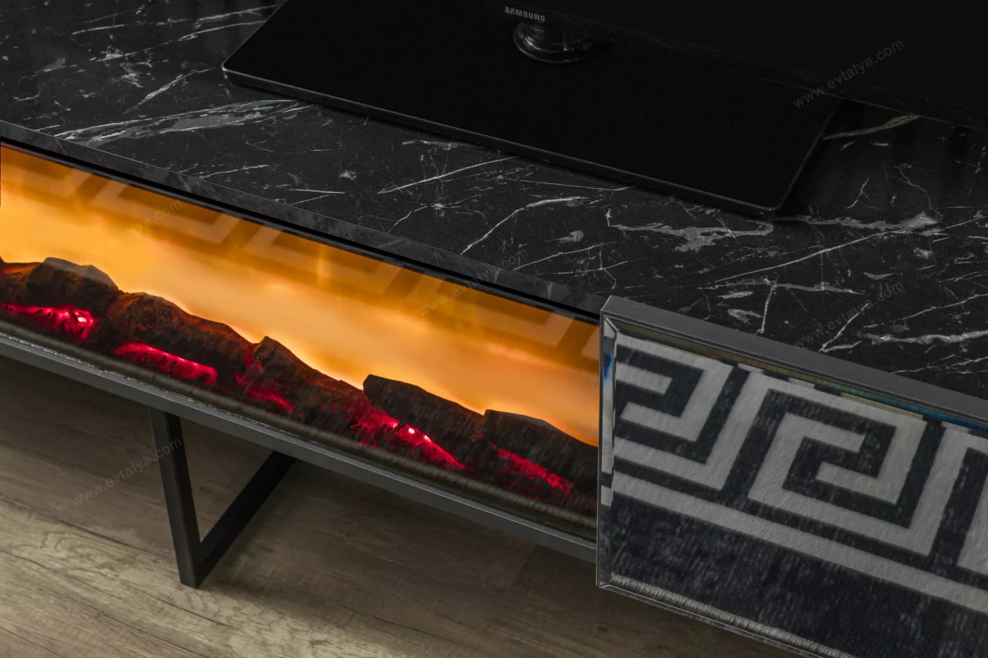 Floria Antrasit Şömineli TV Ünitesi 4