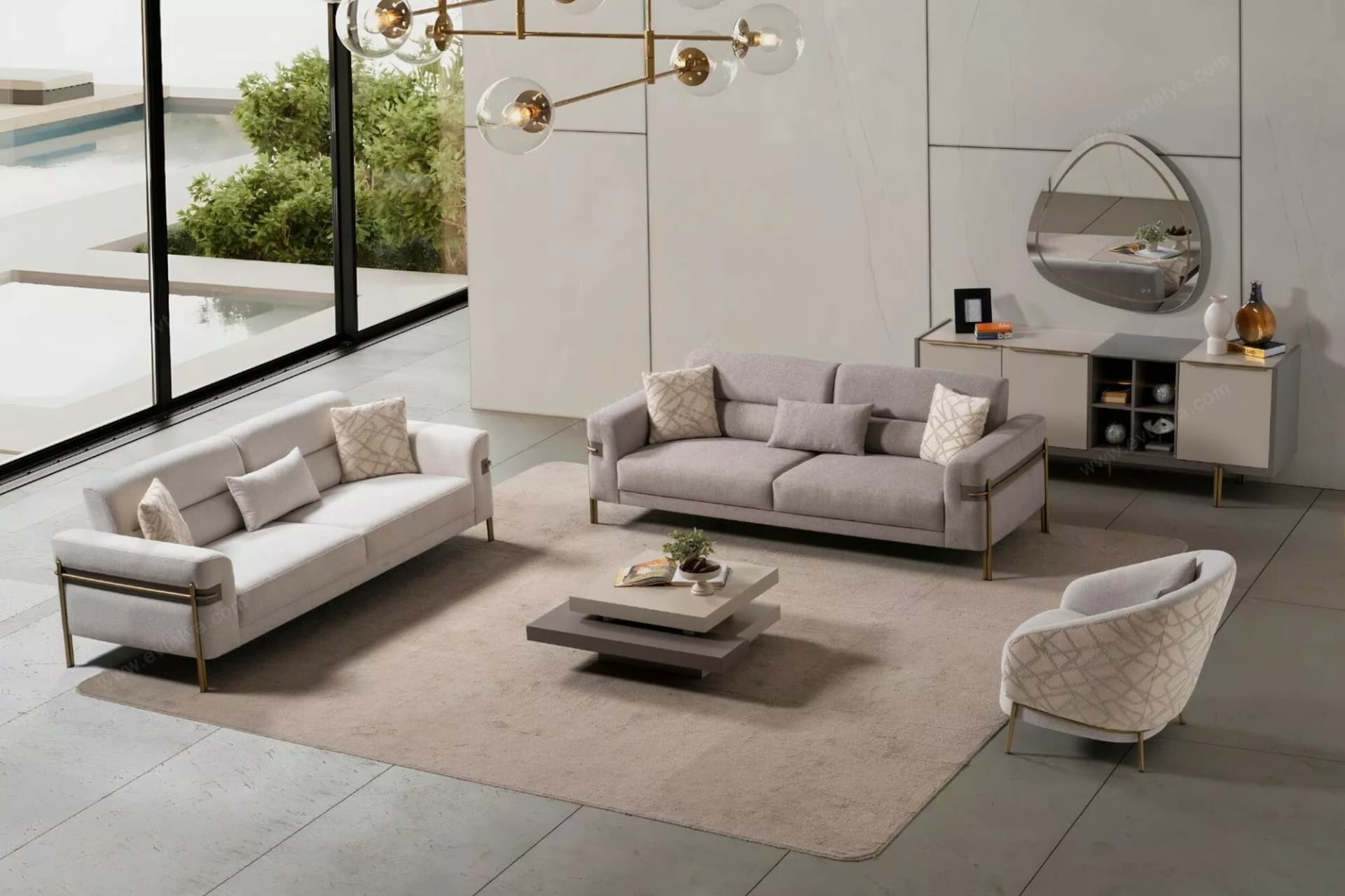 İnci Gold Koltuk Takımı - Image 1