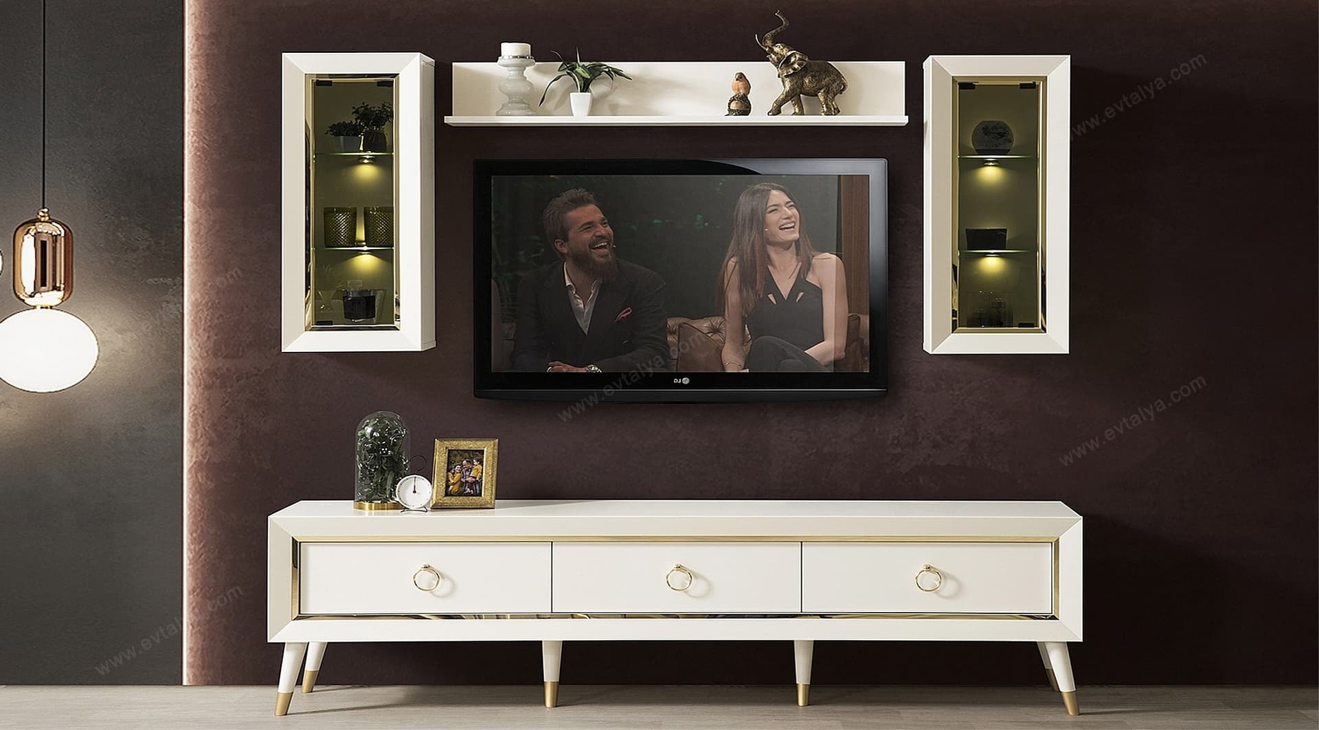 İnci Modern Gold Tv Ünitesi 2