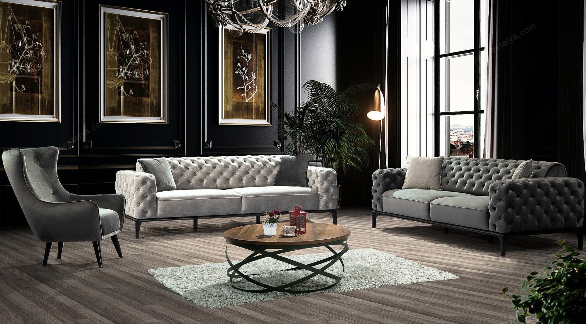 İnter Lüks Chester Koltuk Takımı