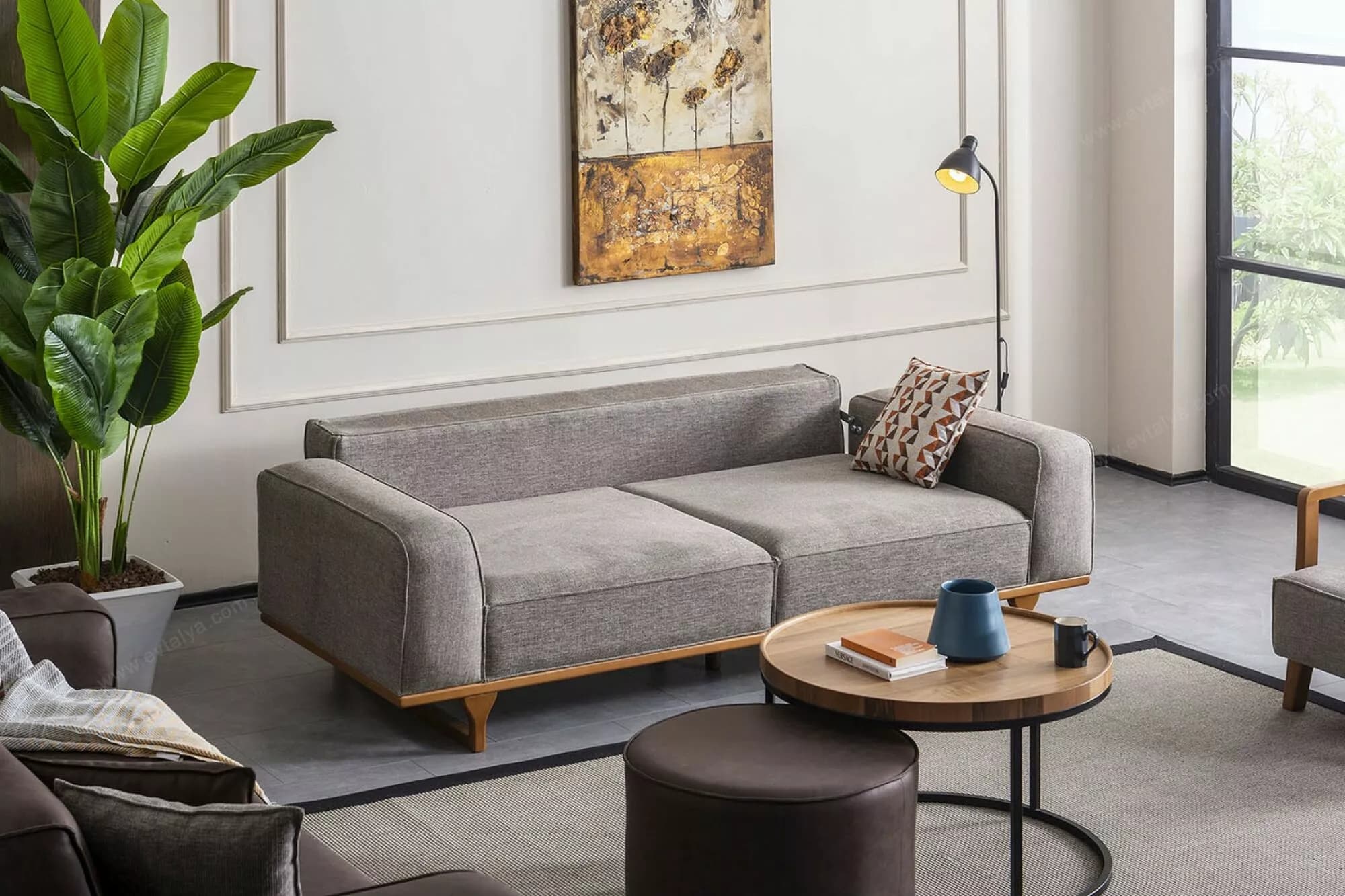 Mona Modern Üçlü Koltuk 2