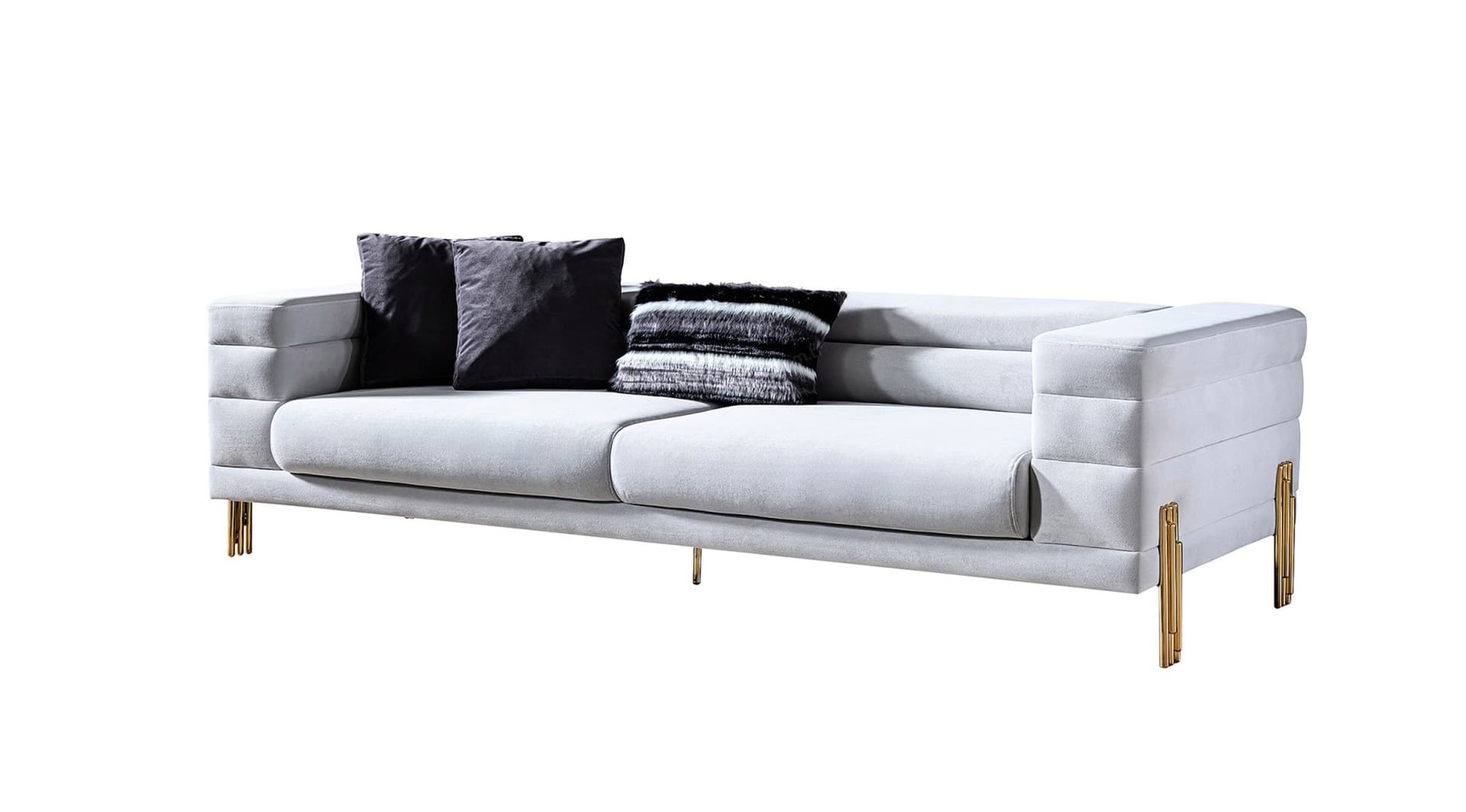 Palazzo Lüks Modern Üçlü Koltuk