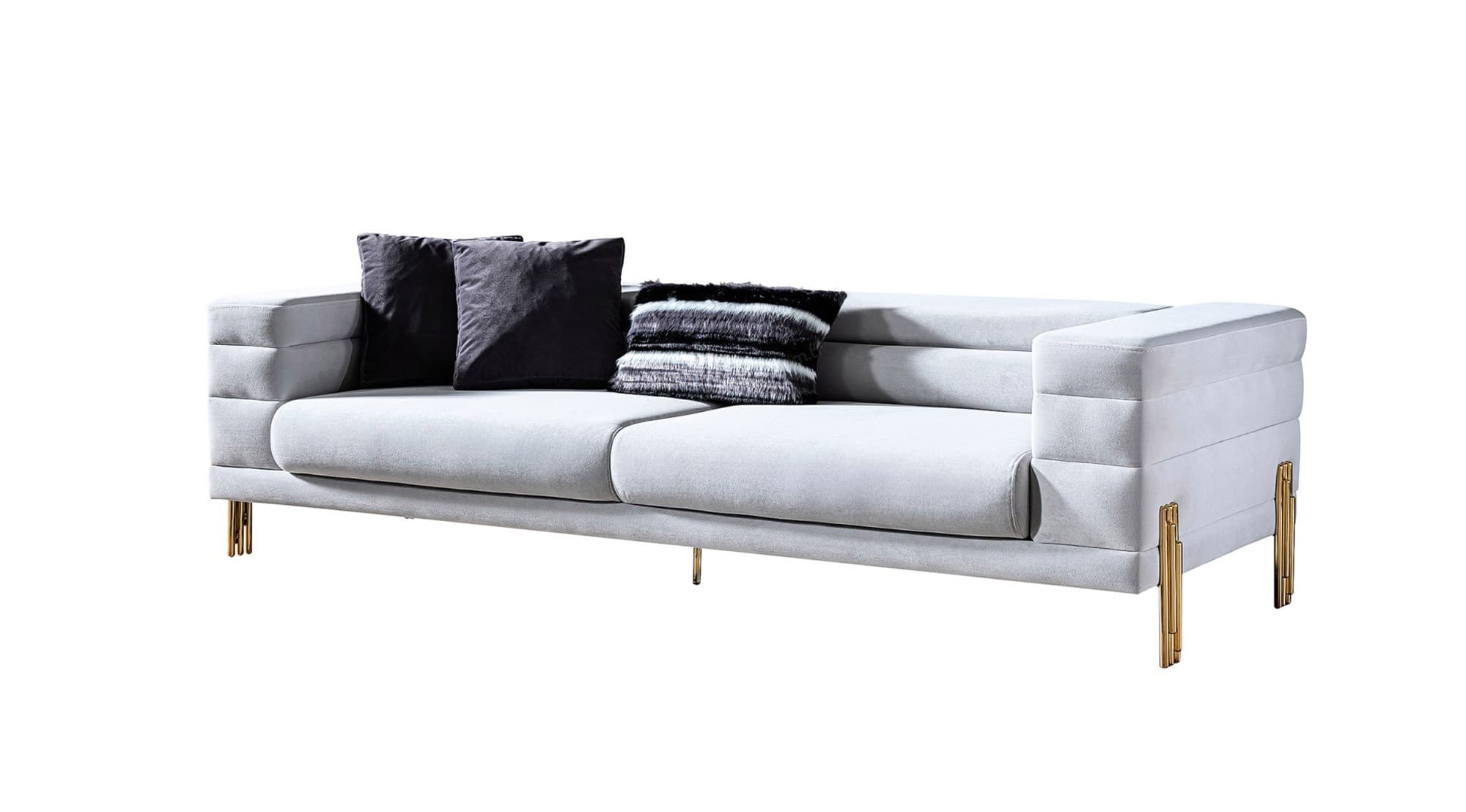 Palazzo Lüks Modern Üçlü Koltuk