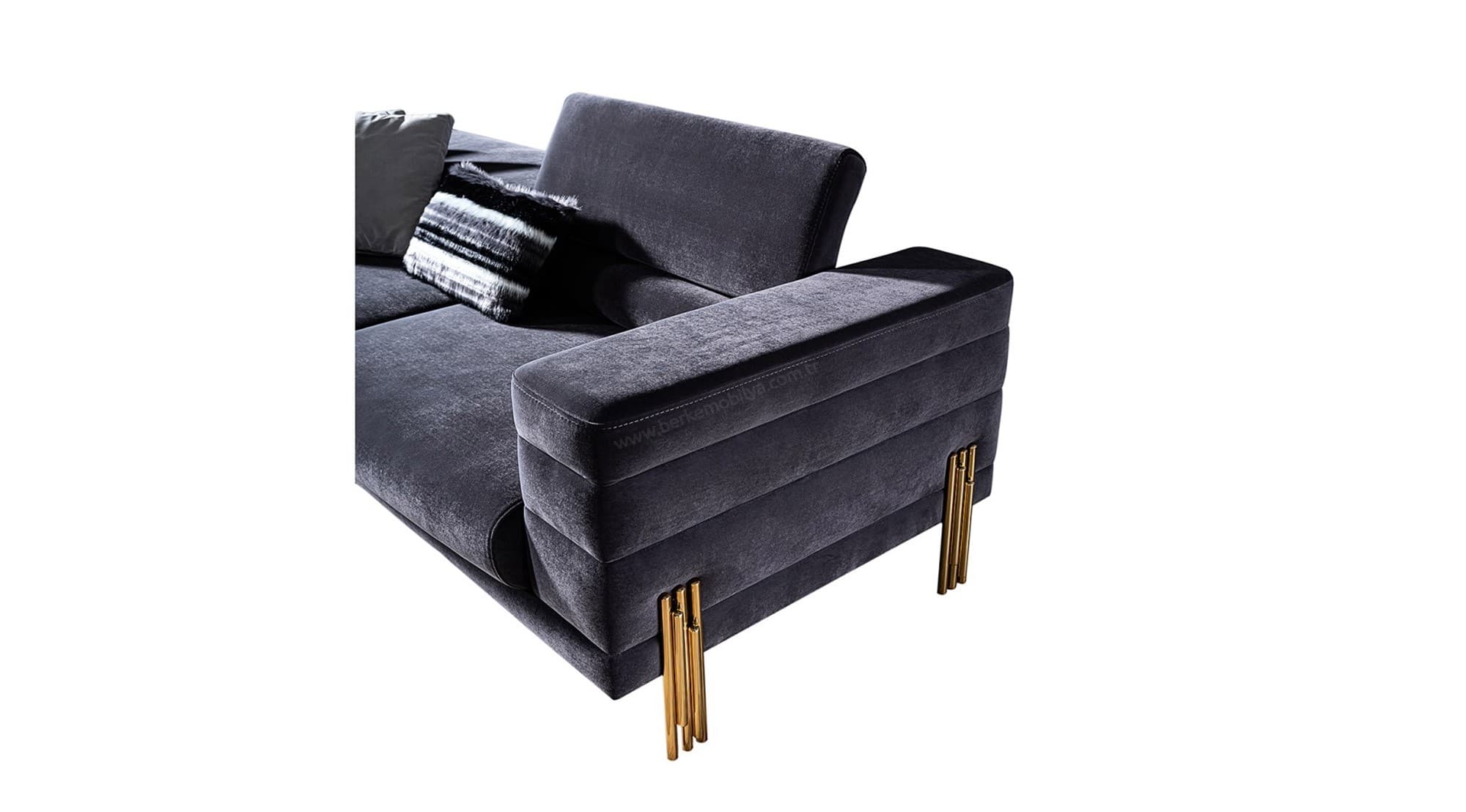 Palazzo Lüks Modern Üçlü Koltuk 4