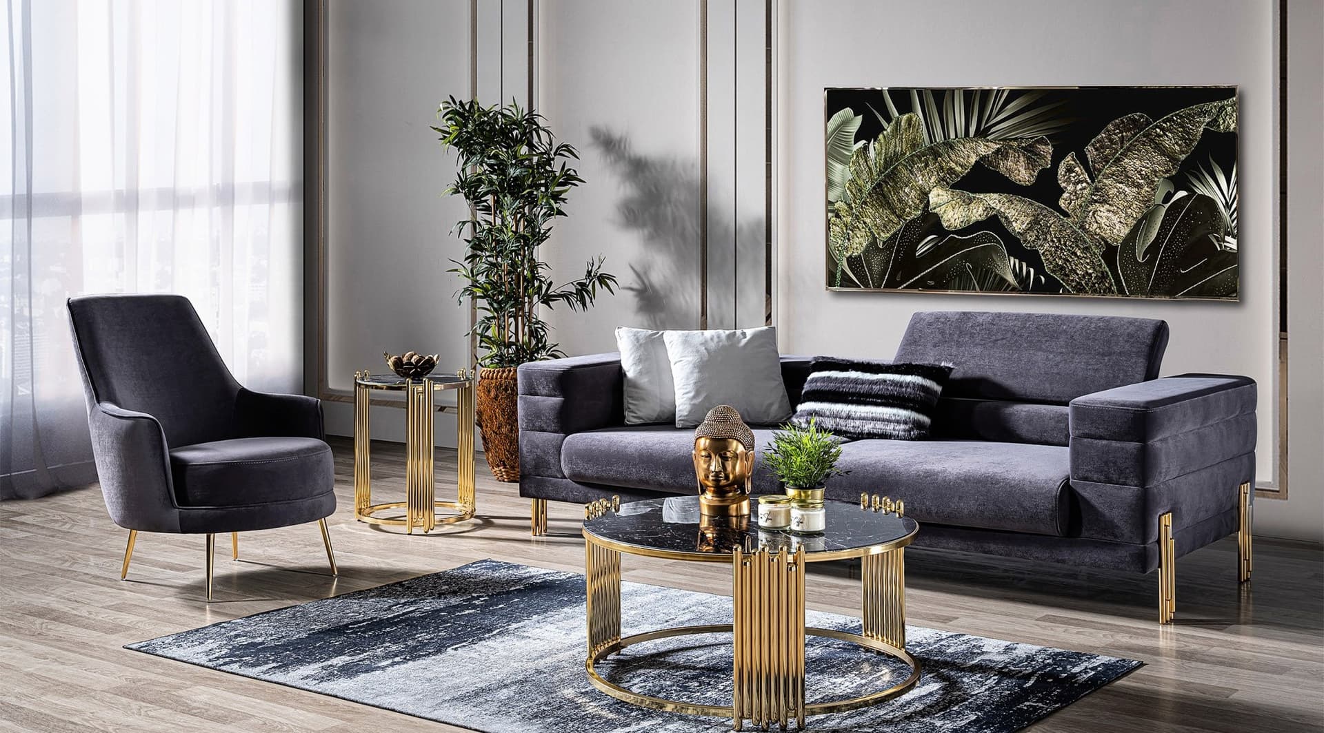 Palazzo Lüks Modern Koltuk Takımı 1
