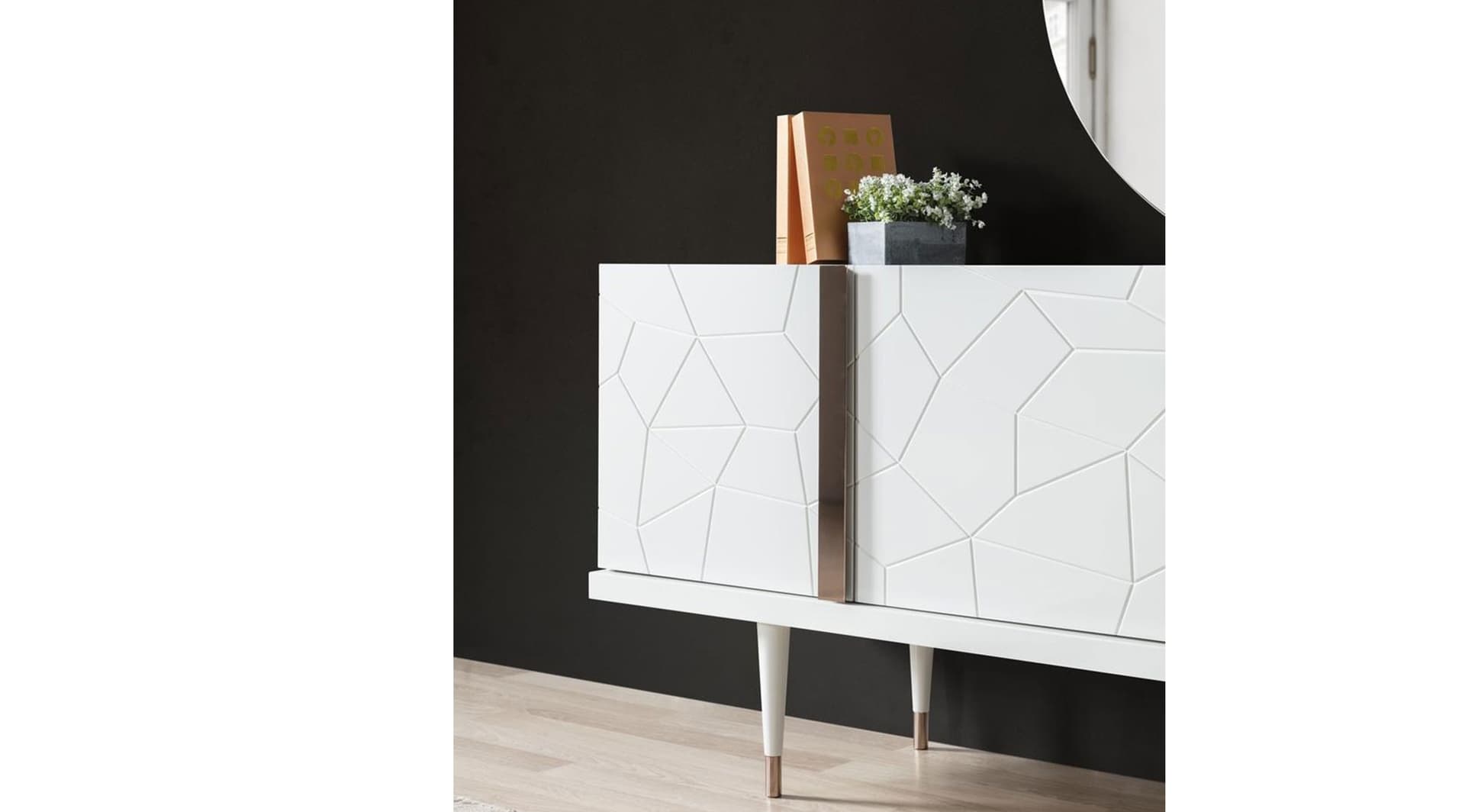 Petra Lake Beyaz Modern Yemek Odası Takımı - Image 3