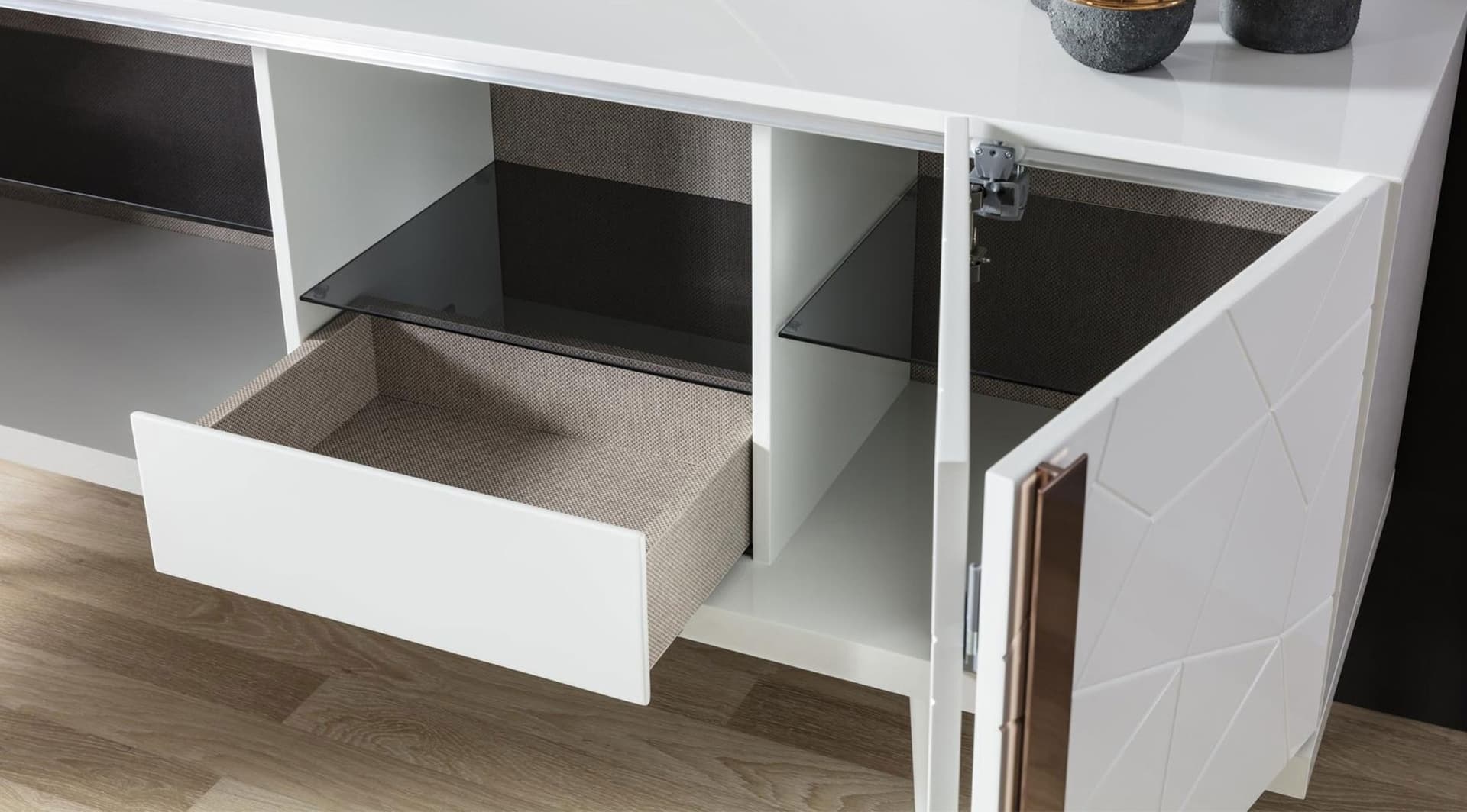 Petra Lake Beyaz Modern Yemek Odası Takımı - Image 6