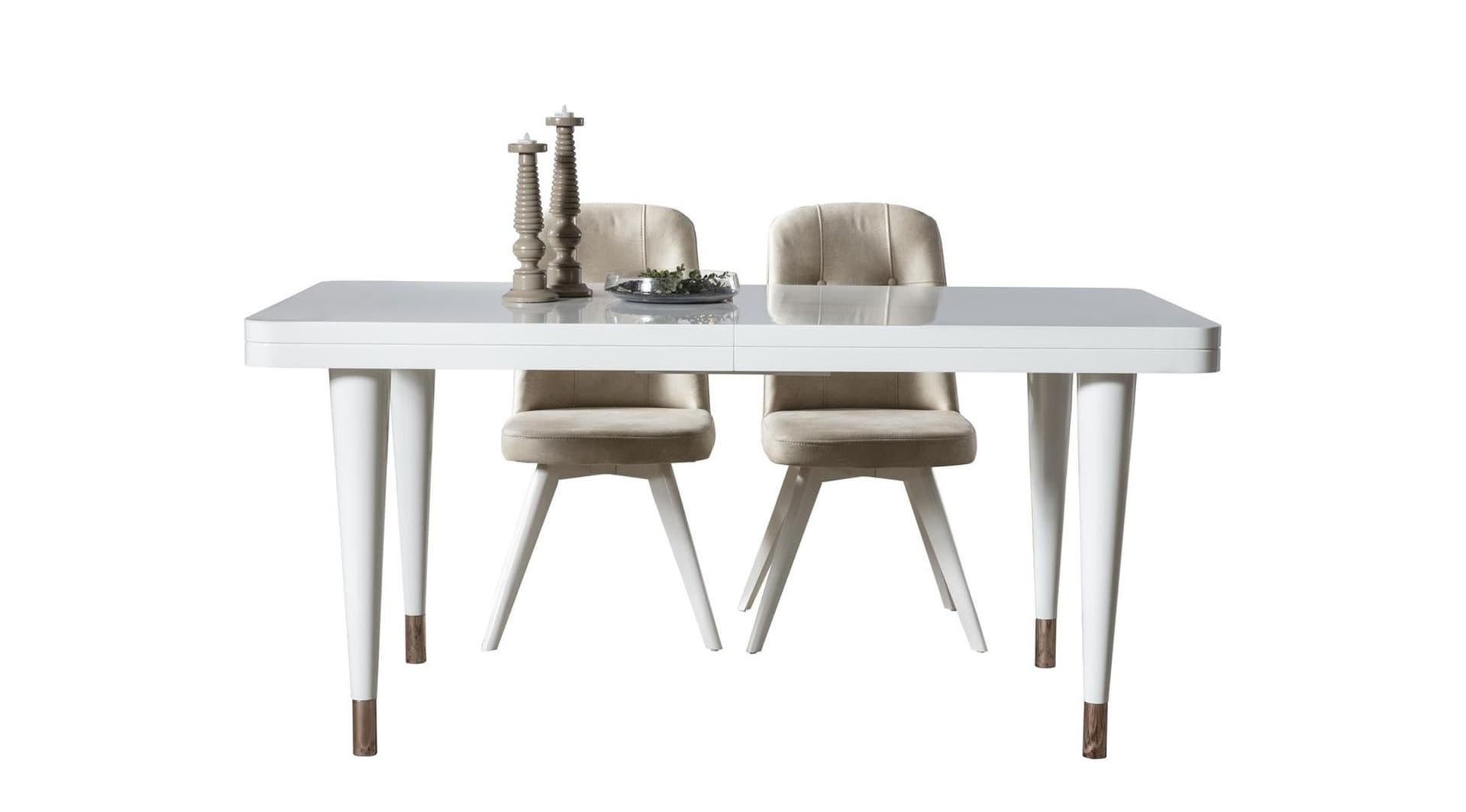 Petra Lake Beyaz Modern Yemek Odası Takımı - Image 5