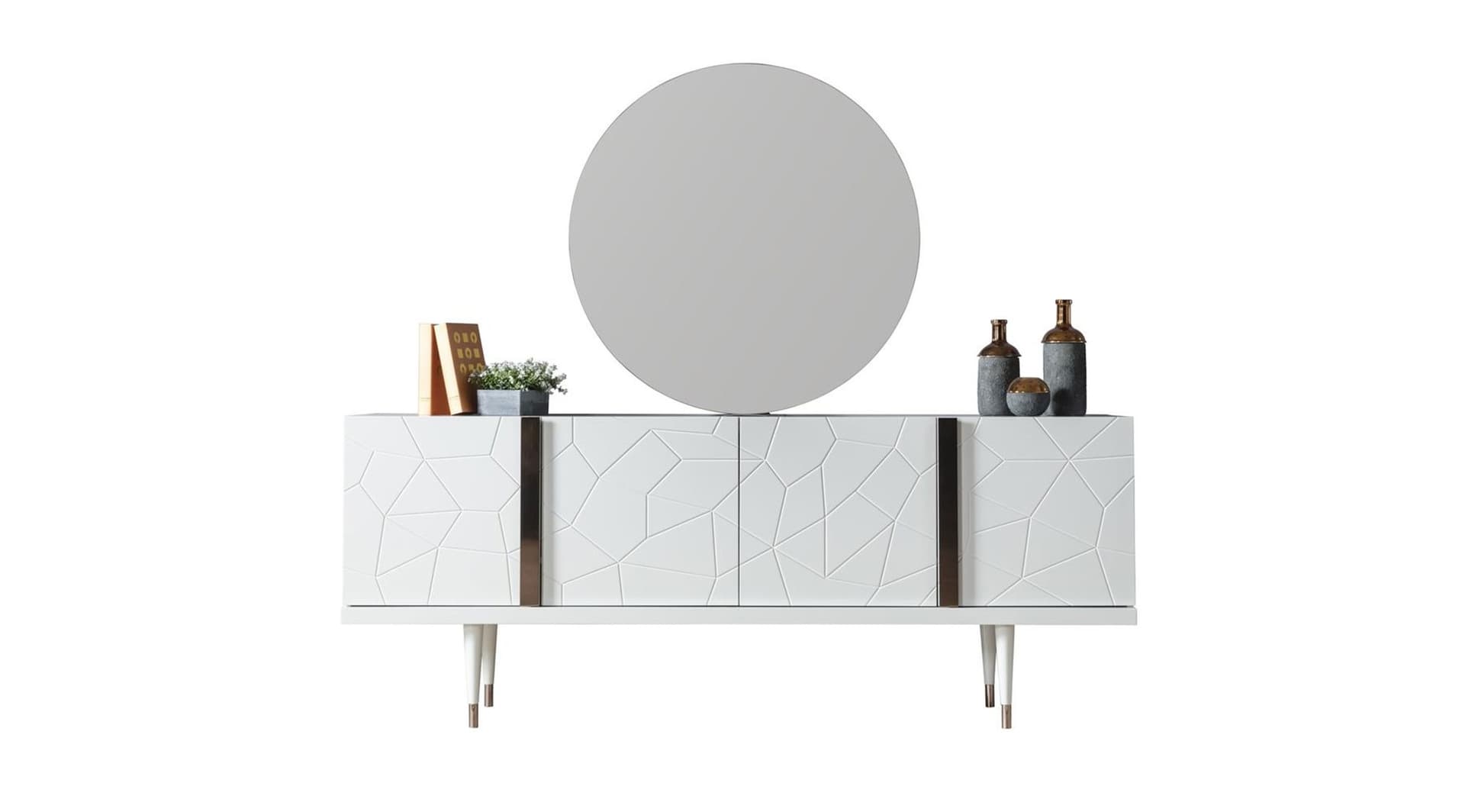 Petra Lake Beyaz Modern Yemek Odası Takımı - Image 7