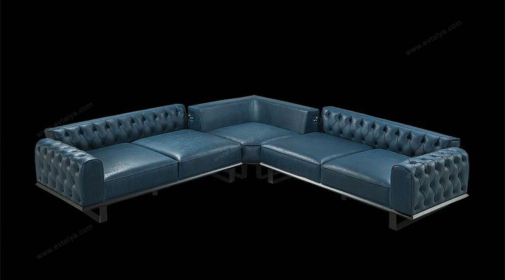 Rio Mavi Chester Chester Köşe Koltuk Takımı - Image 7