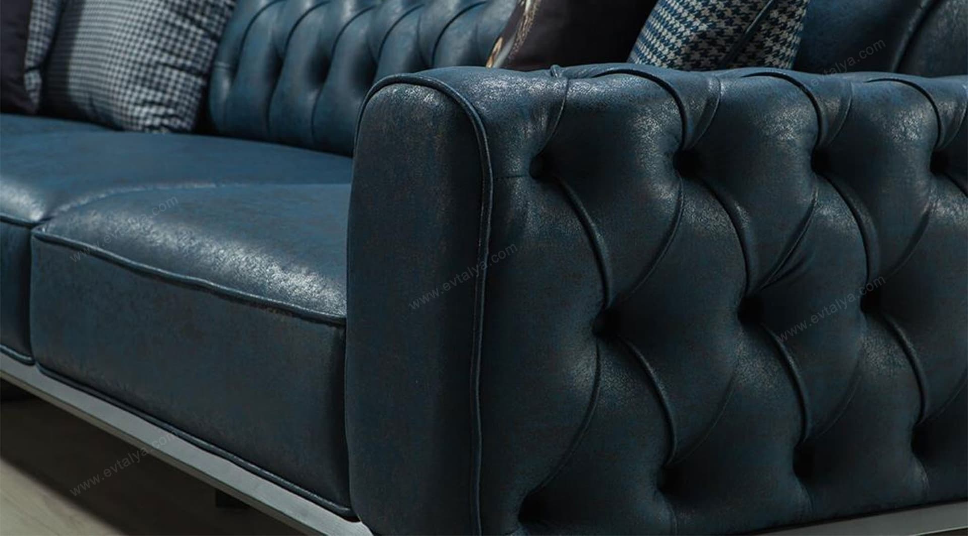 Rio Mavi Chester Chester Köşe Koltuk Takımı - Image 6