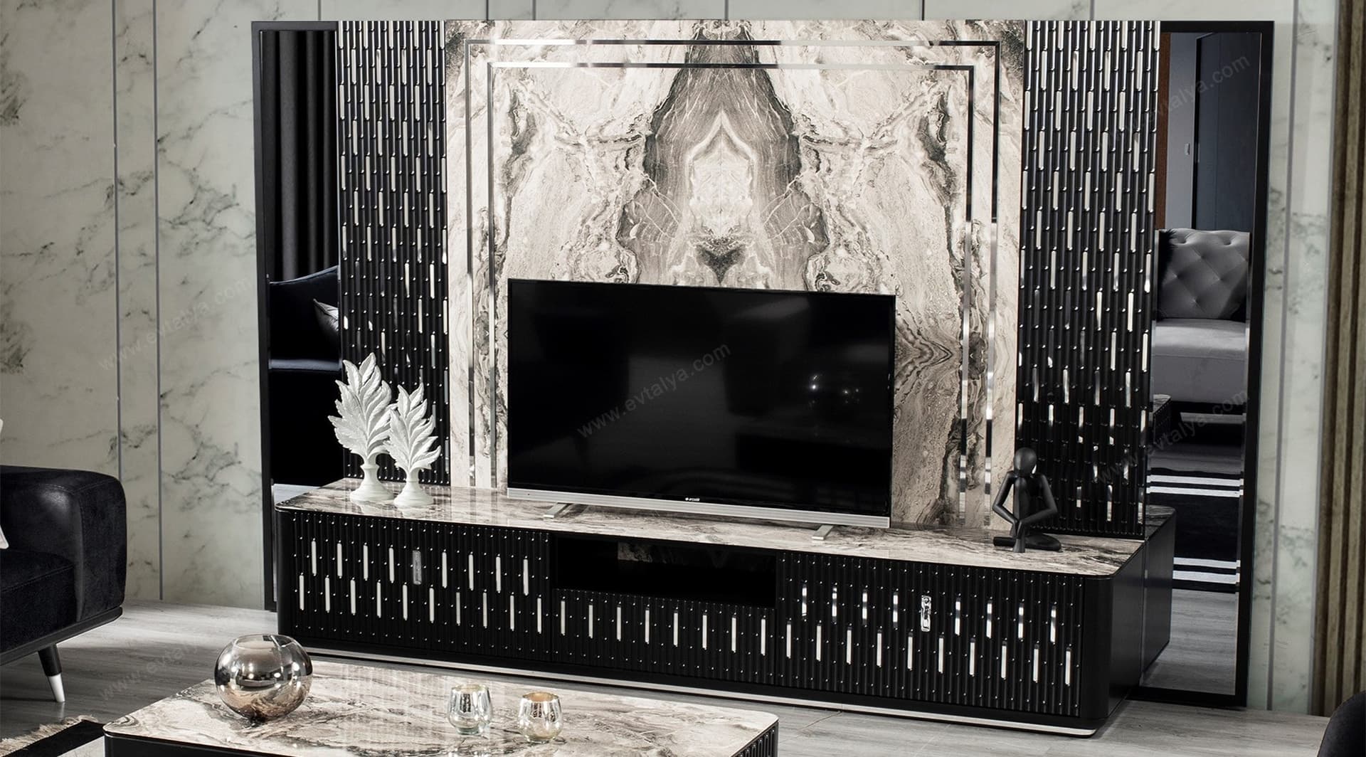 Ruby  Siyah  Tv Ünitesi - Image 1