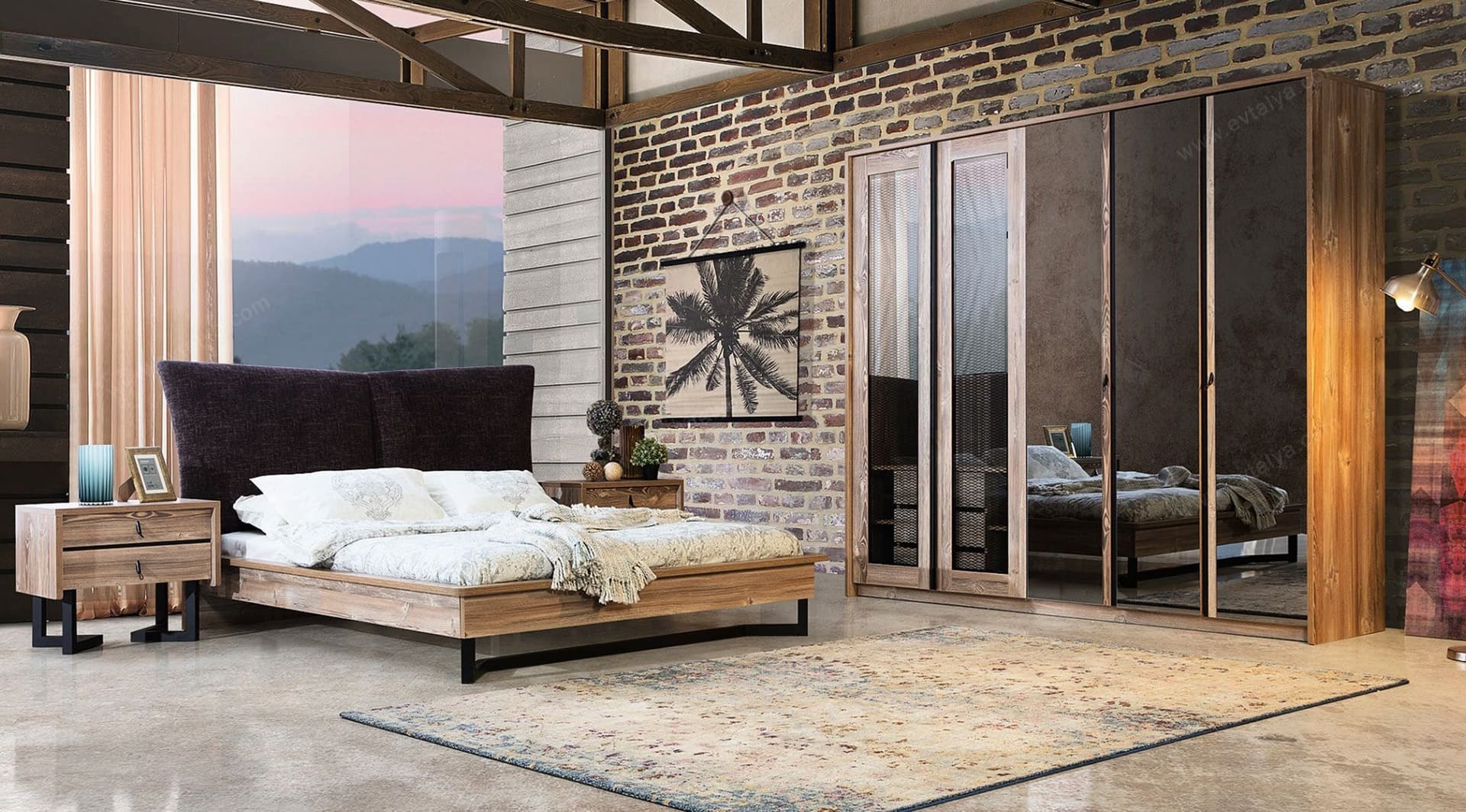 Rustik Modern Yatak Odası Takımı