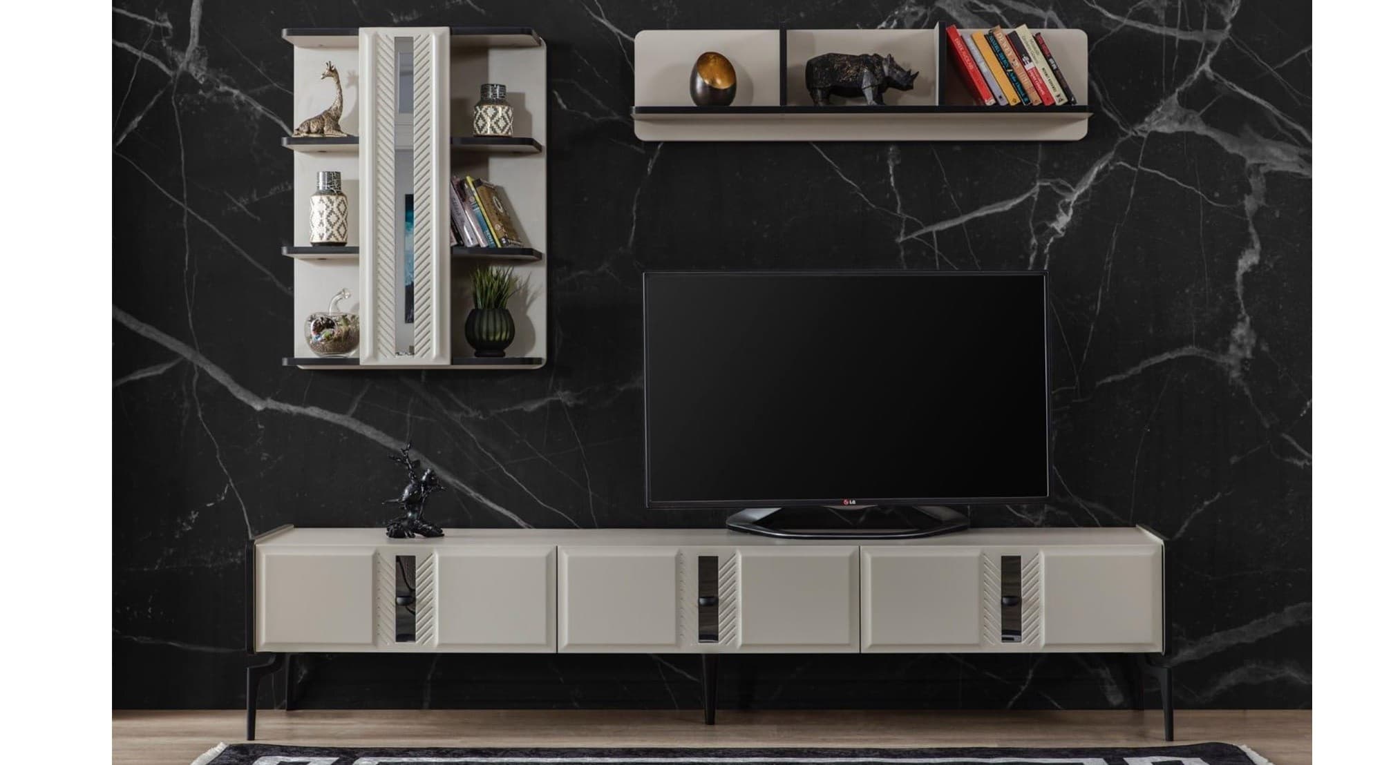 Versace Modern Beyaz Tv Ünitesi - Image 1