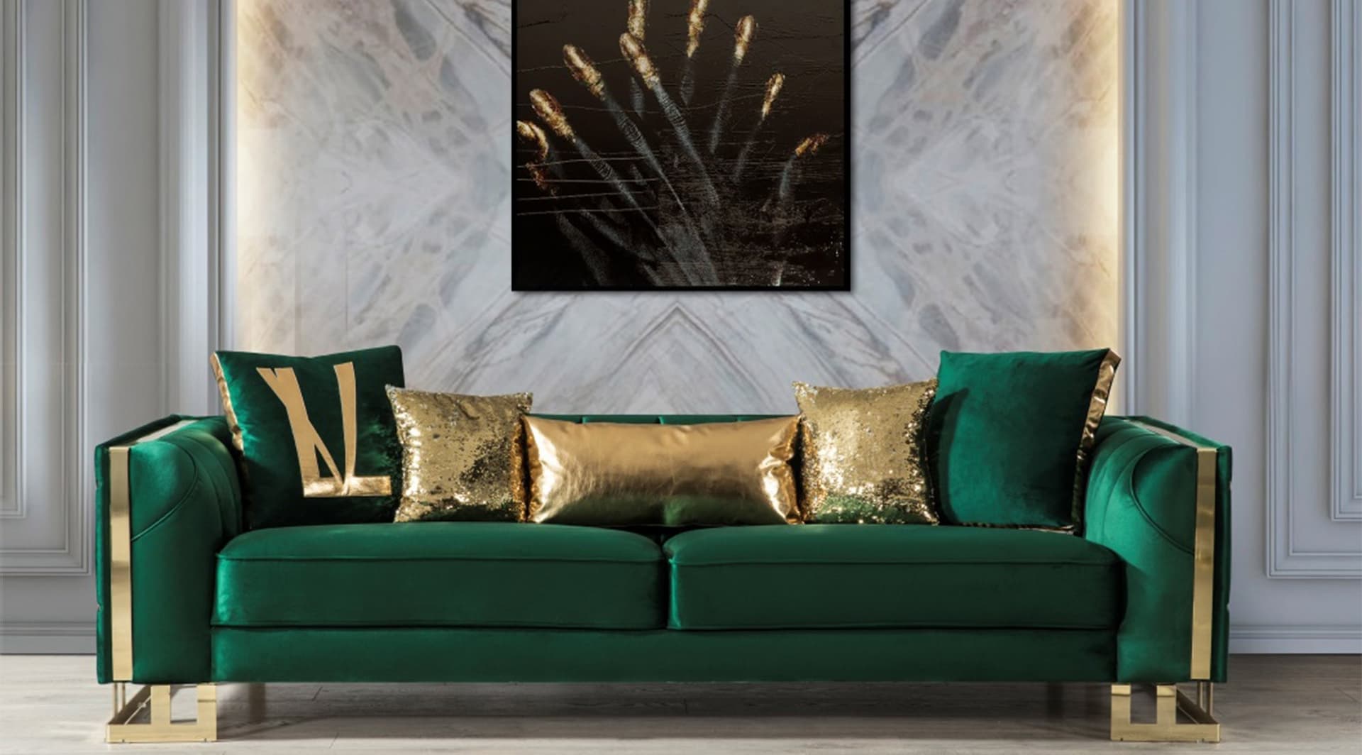 Vizyon Üçlü Koltuk (Metalli)