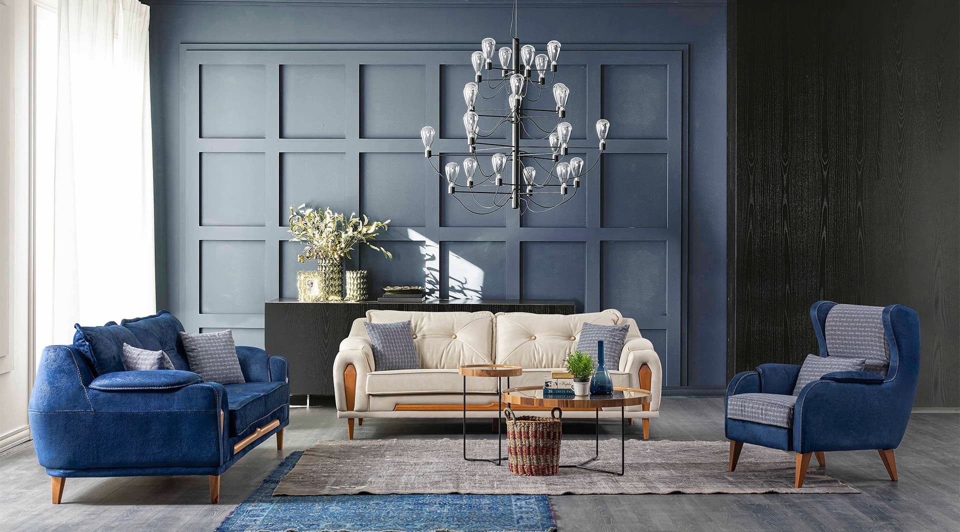 Volvo Mavi Modern Koltuk Takımı - Image 1