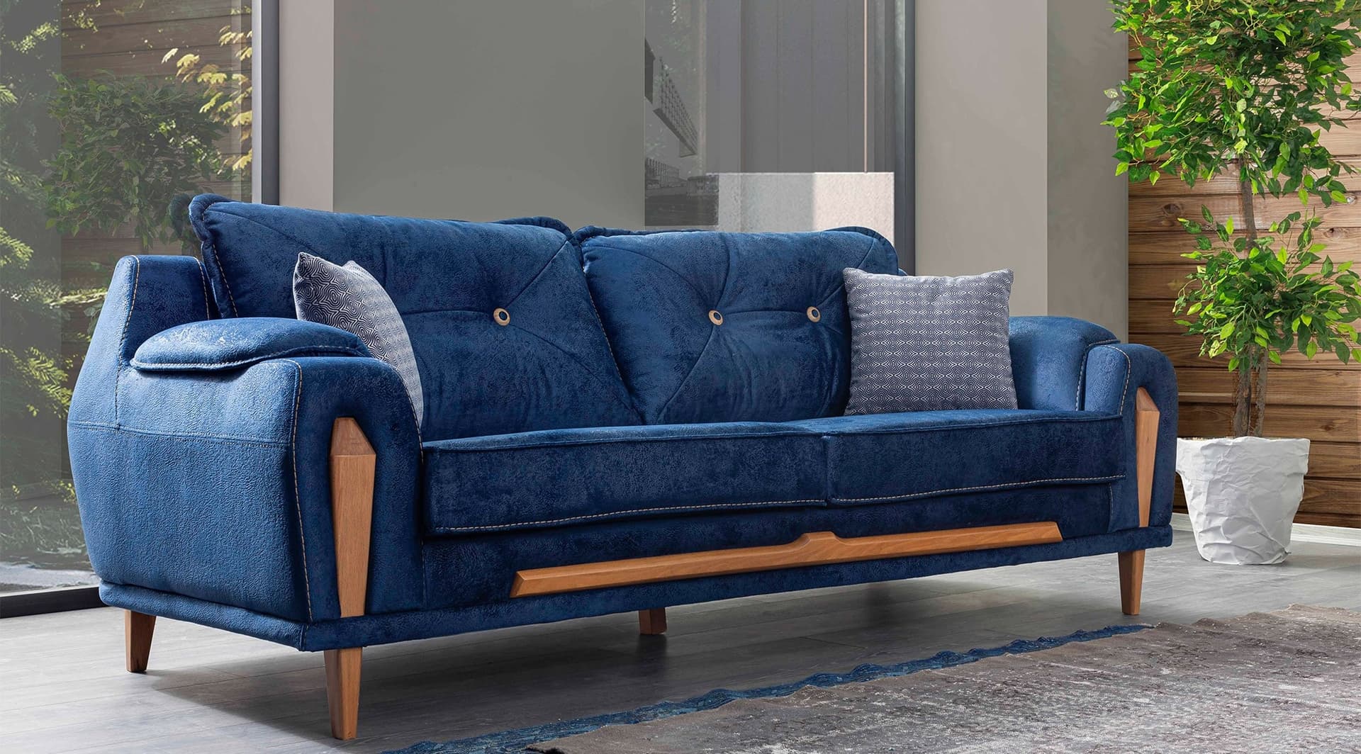 Volvo Mavi Modern Koltuk Takımı - Image 7