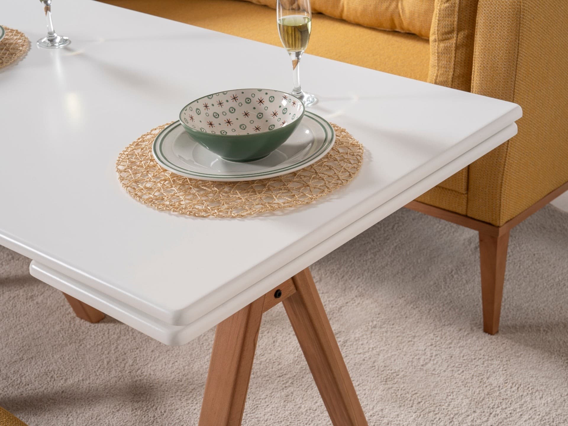 Lucca İskandinav Ahşap Açılır Masa - Image 7