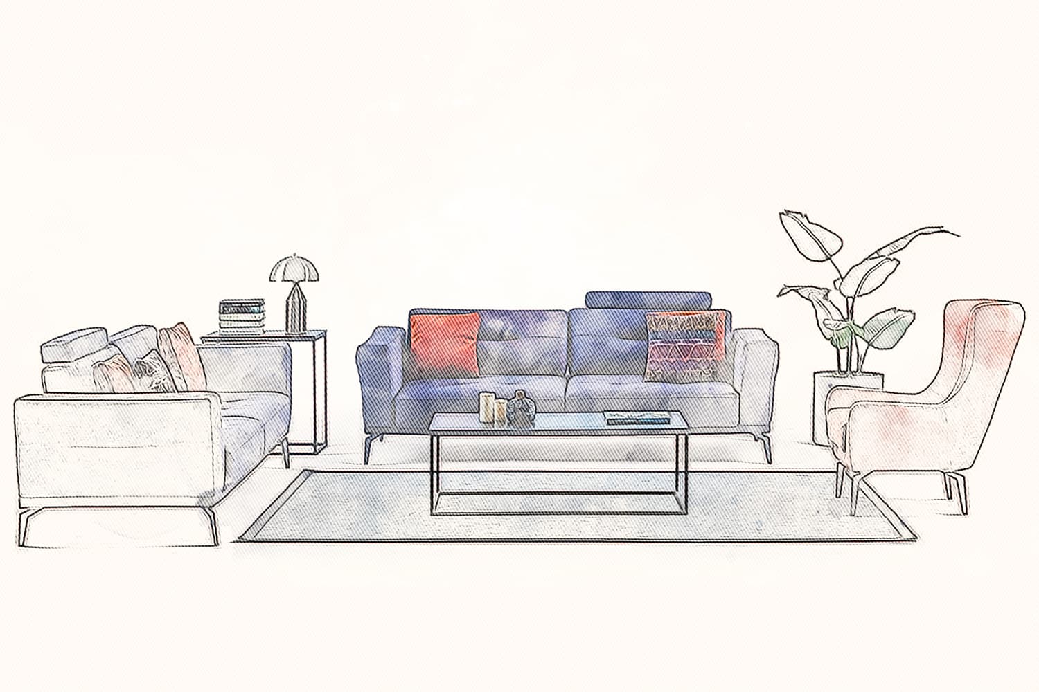 Nita Dinlenmeli Modern Koltuk Takımı - Image 1