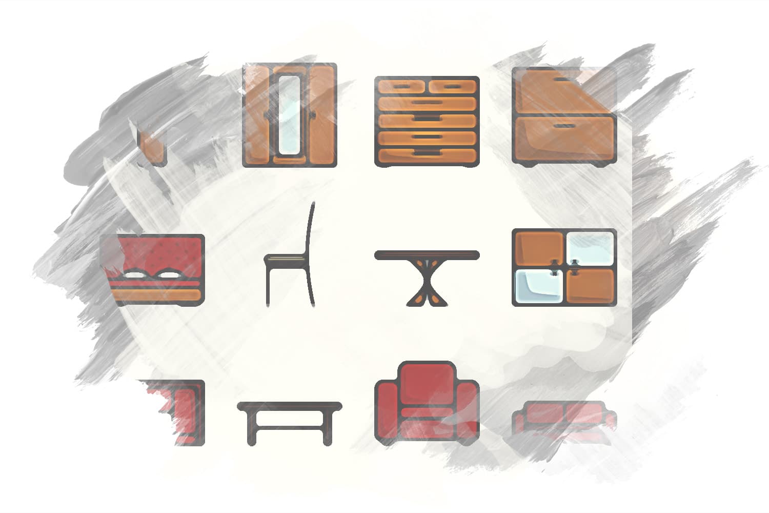 Orjin Kapaklı TV Ünite Duvar Modül - Image 3