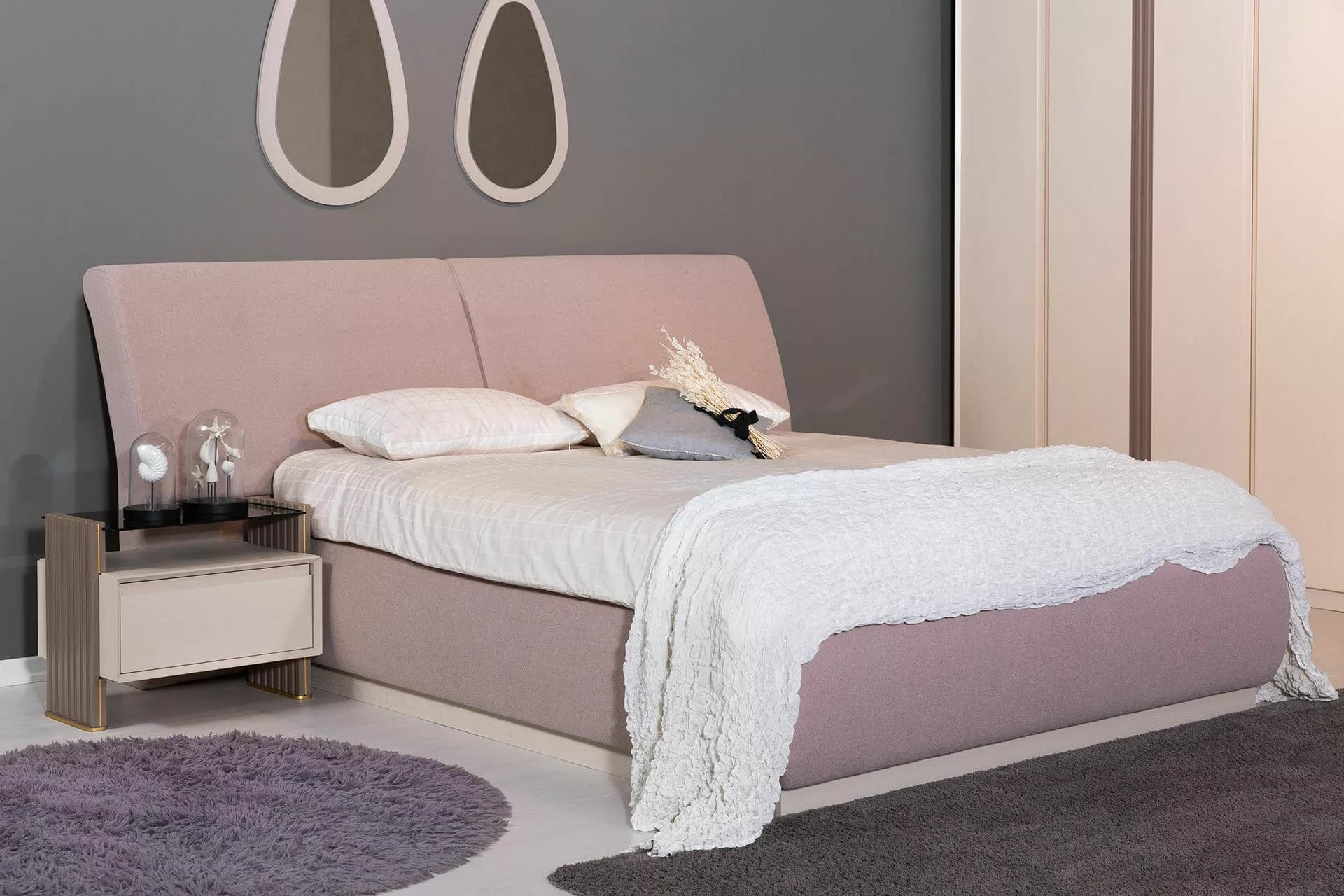 Adalya Modern Ekru Yatak Odası Takımı - Image 4