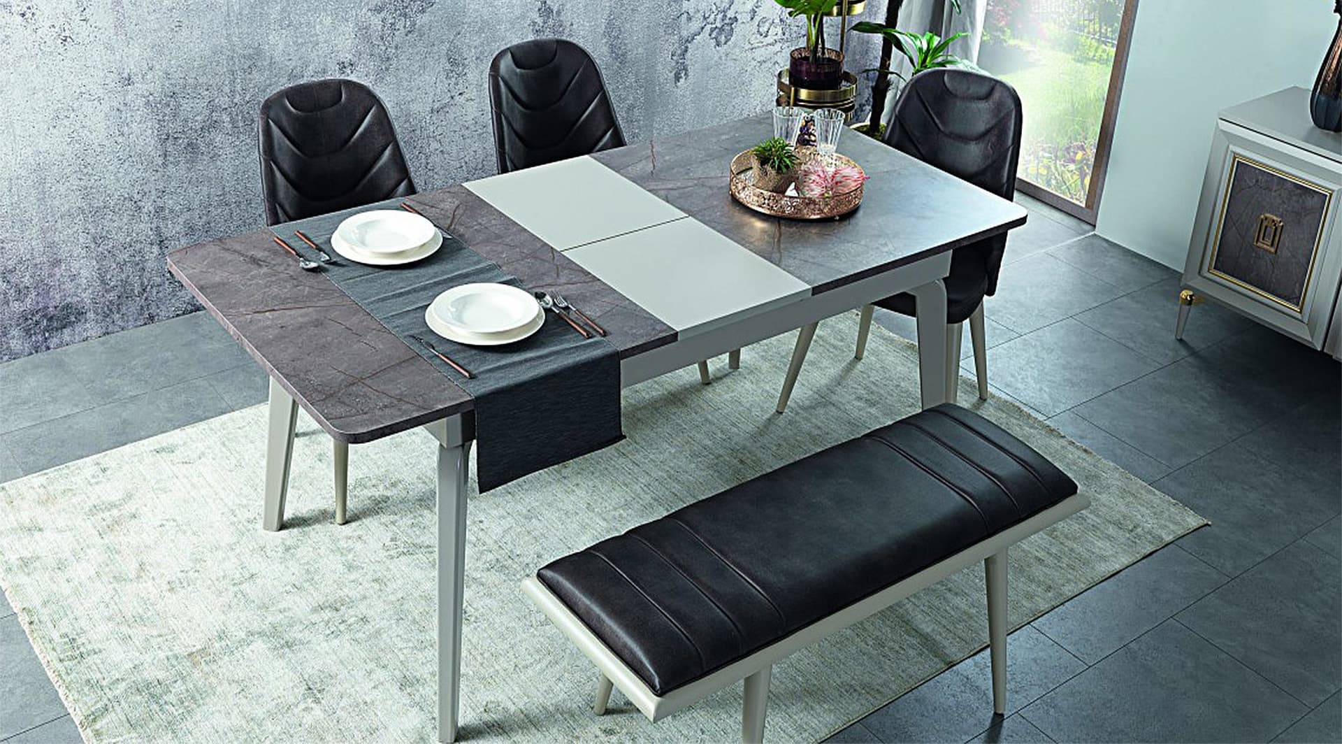 Aden Luxury Yemek Odası Takımı 2