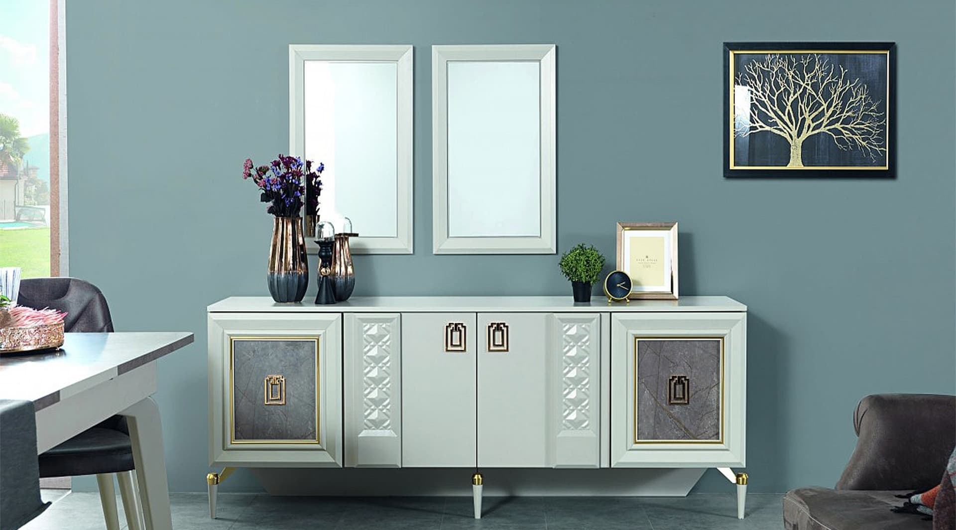 Aden Luxury Yemek Odası Takımı 5