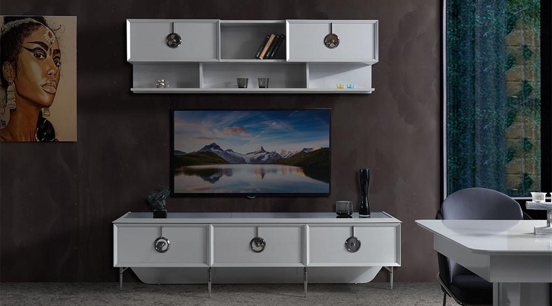 Alfa Modern Gri Tv Ünitesi 1