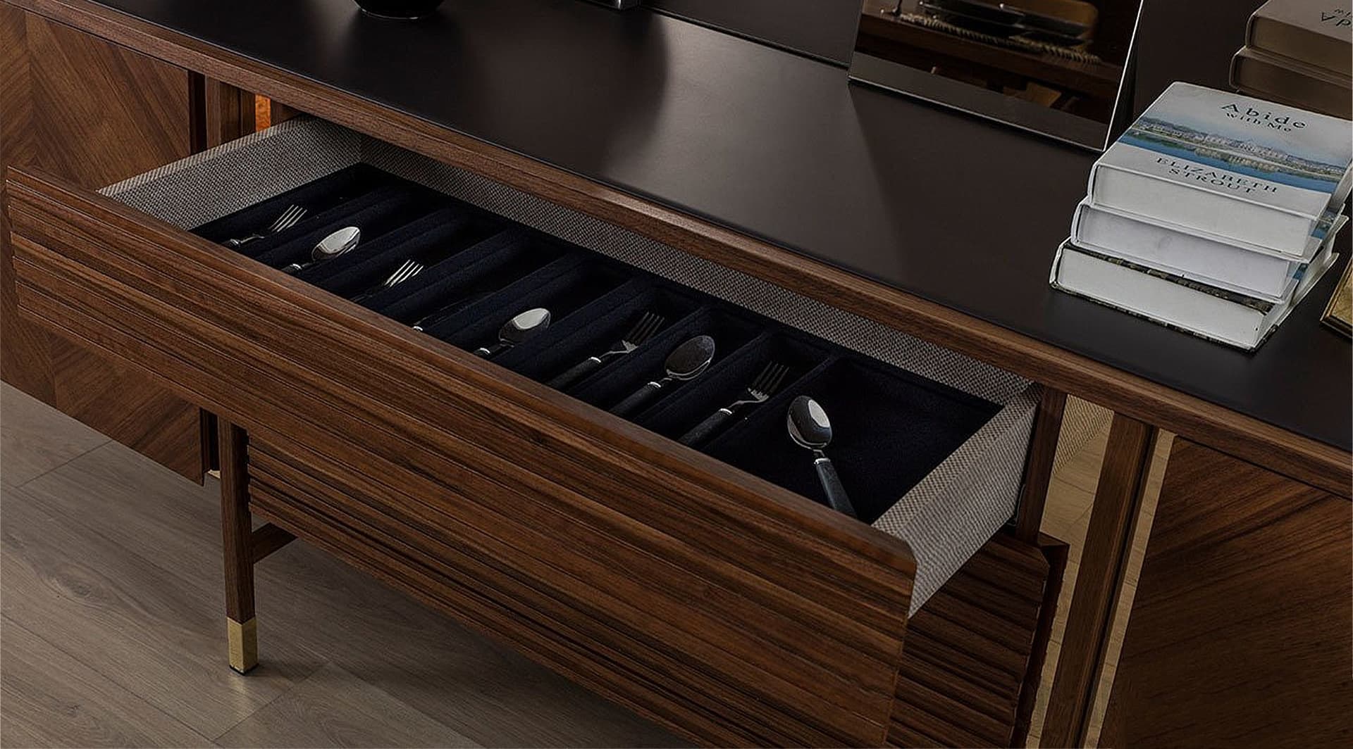Arista Ceviz Modern Yemek Odası Takımı - Image 6