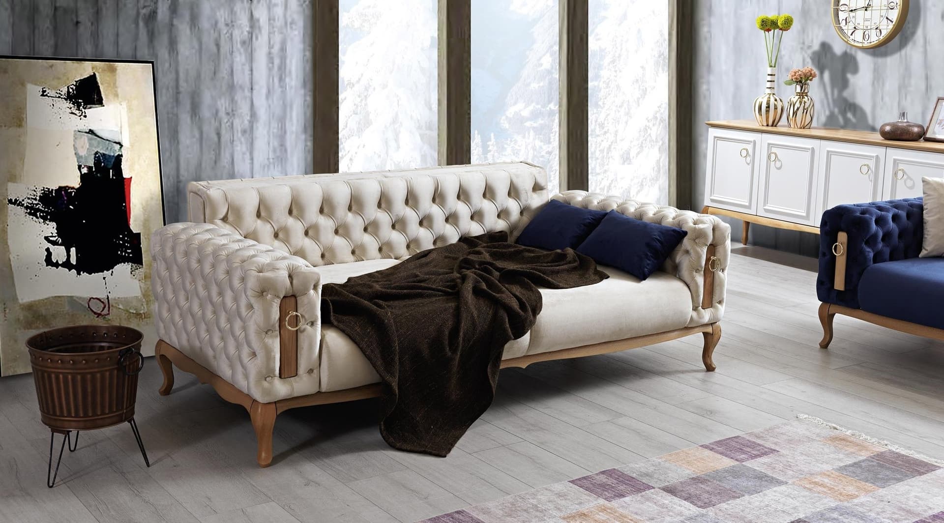 Armani Chester Üçlü Koltuk - Image 2