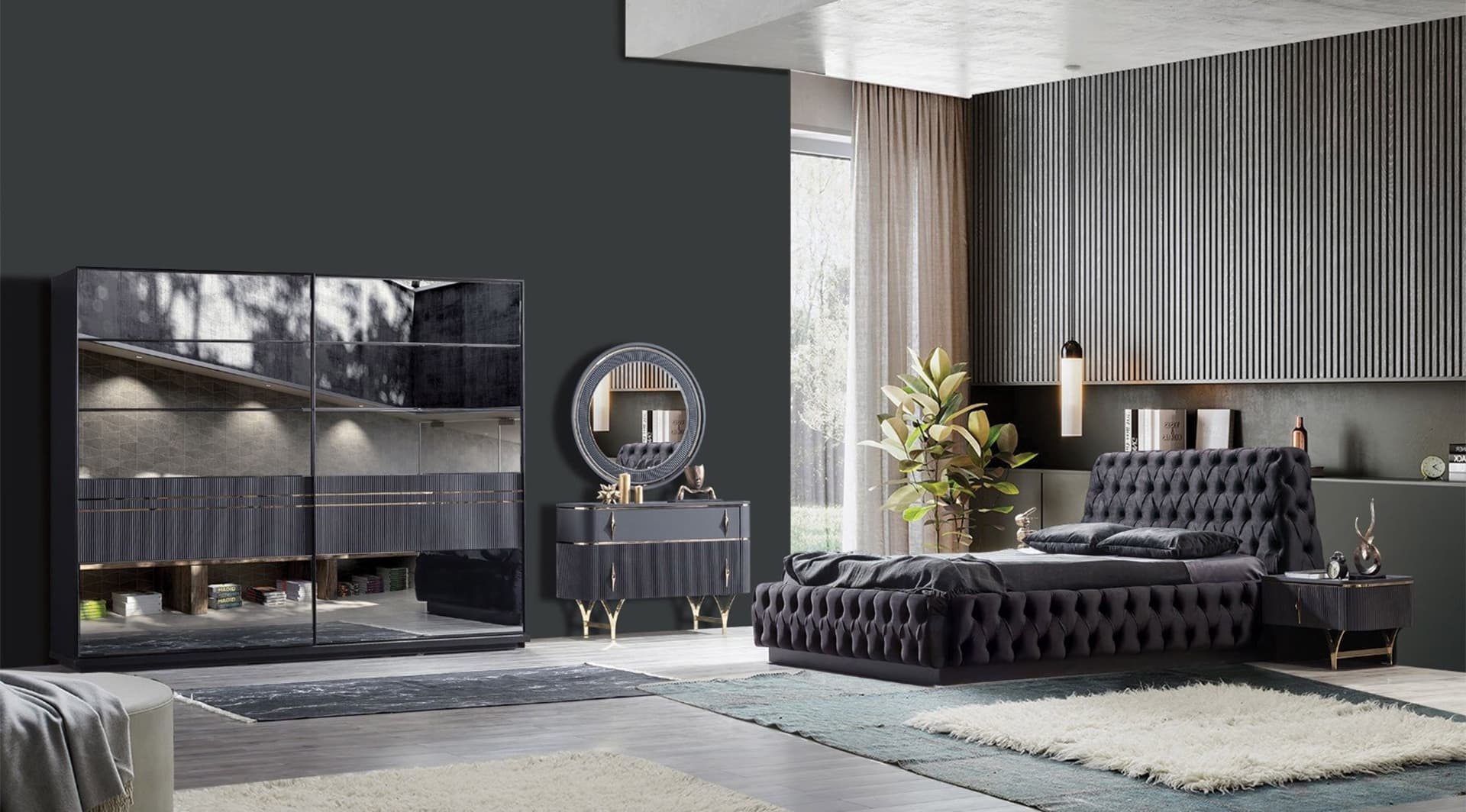 Arven Antrasit Yatak Odası Takımı - Image 1