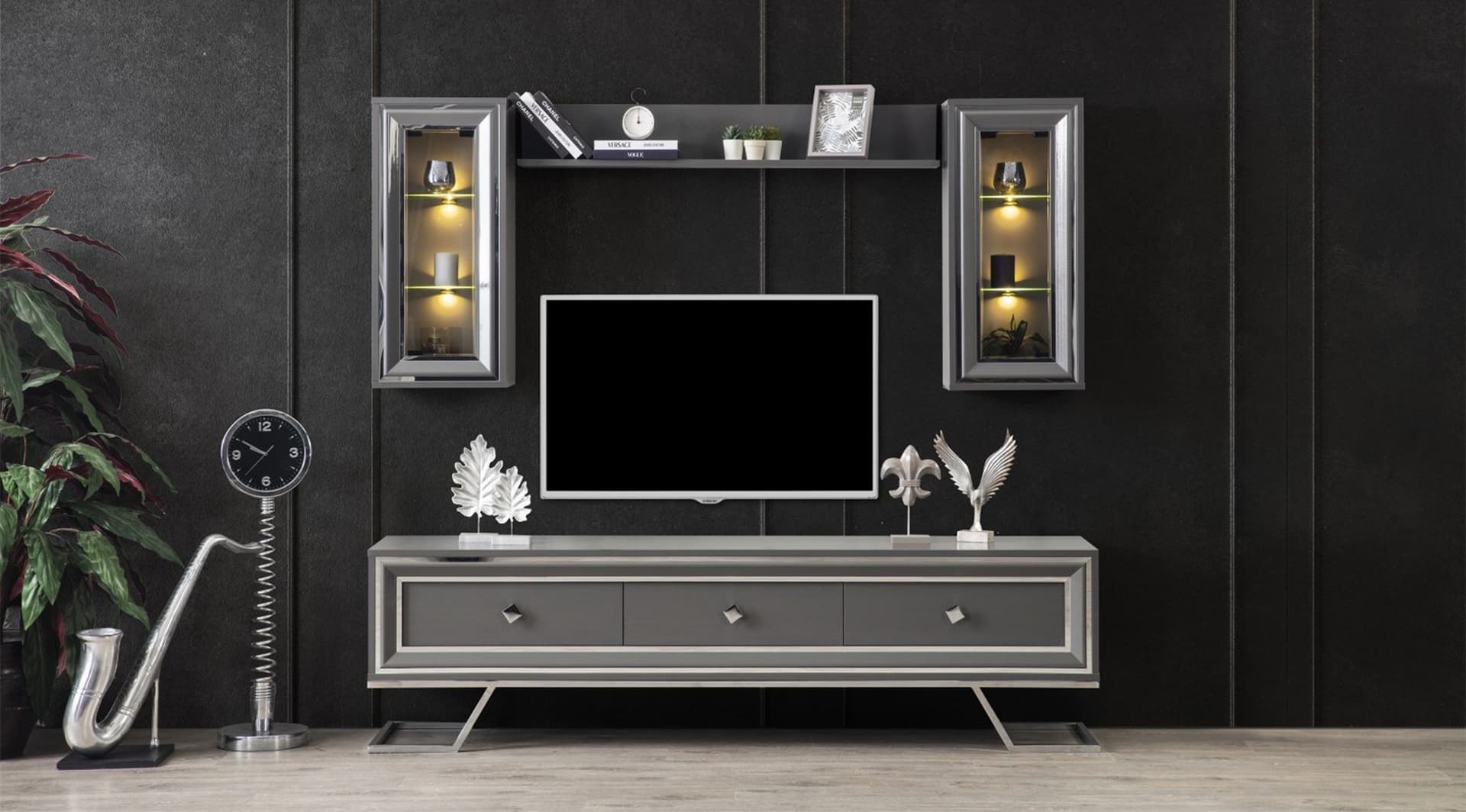 Asos Gri Tv Ünitesi 1