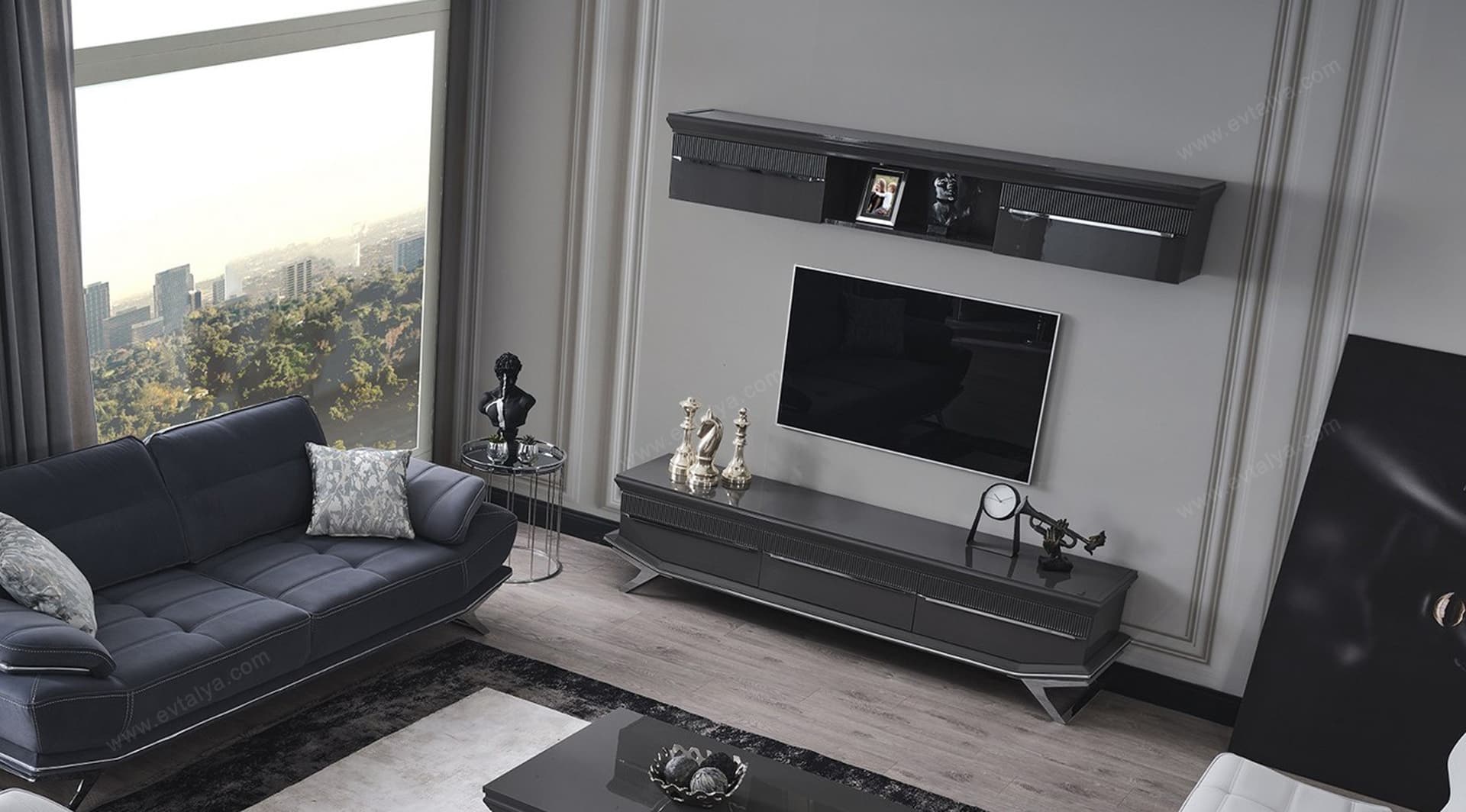 Asya Antrasit Krom Tv Ünitesi 3