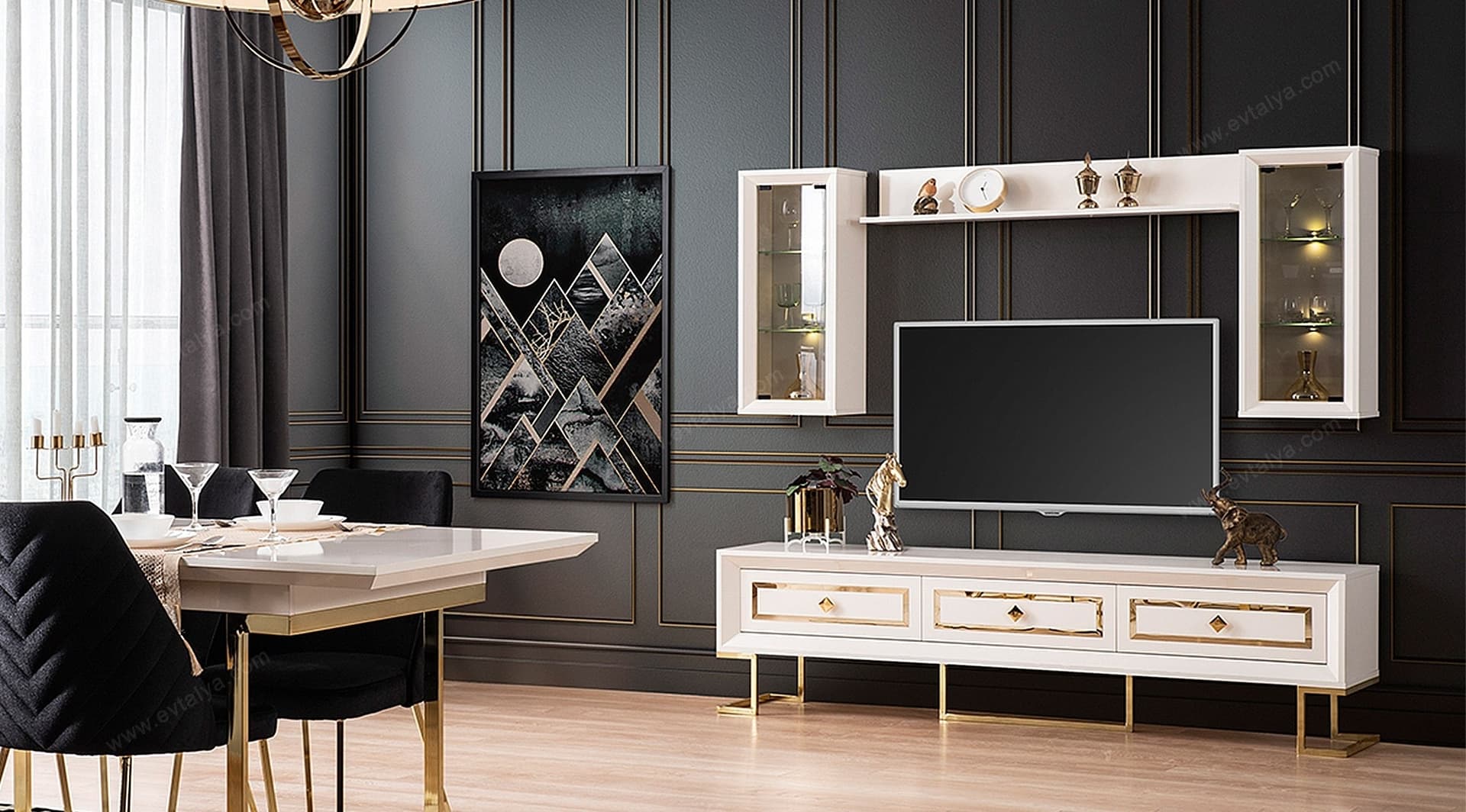 Berrak Gold Modern Tv Ünitesi - Image 2