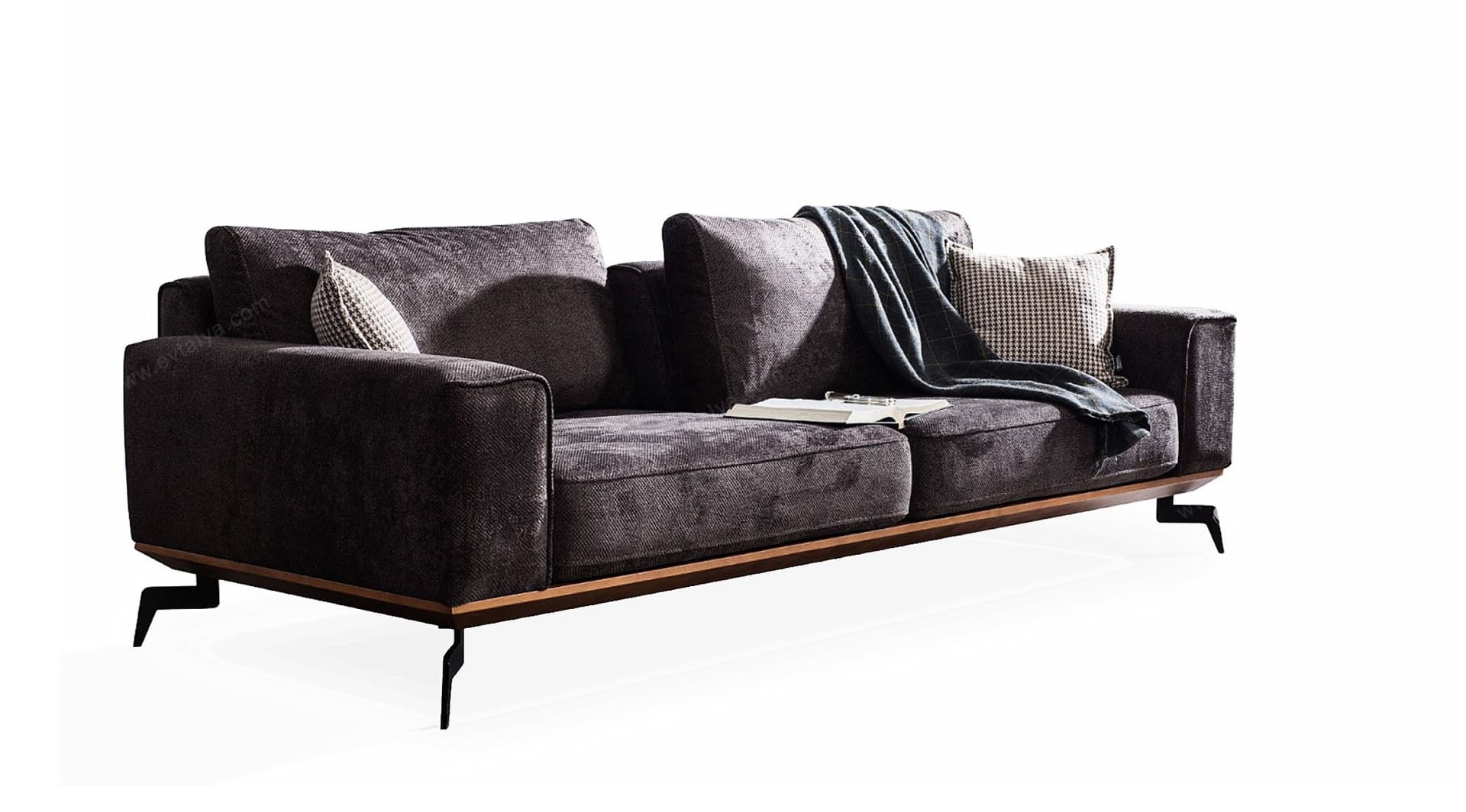 Best Concept Gri Modern Üçlü Koltuk - Image 2