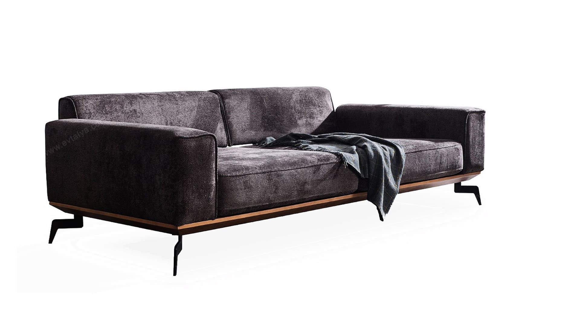 Best Concept Gri Modern Üçlü Koltuk - Image 3