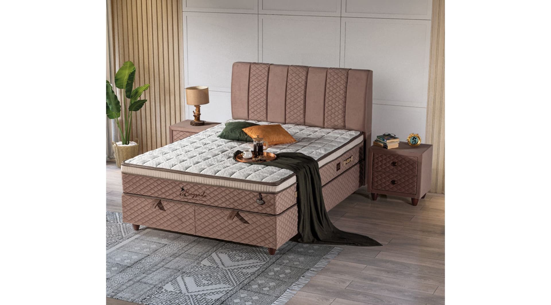 Beyzade 160x200 Baza Yatak Set - Image 1