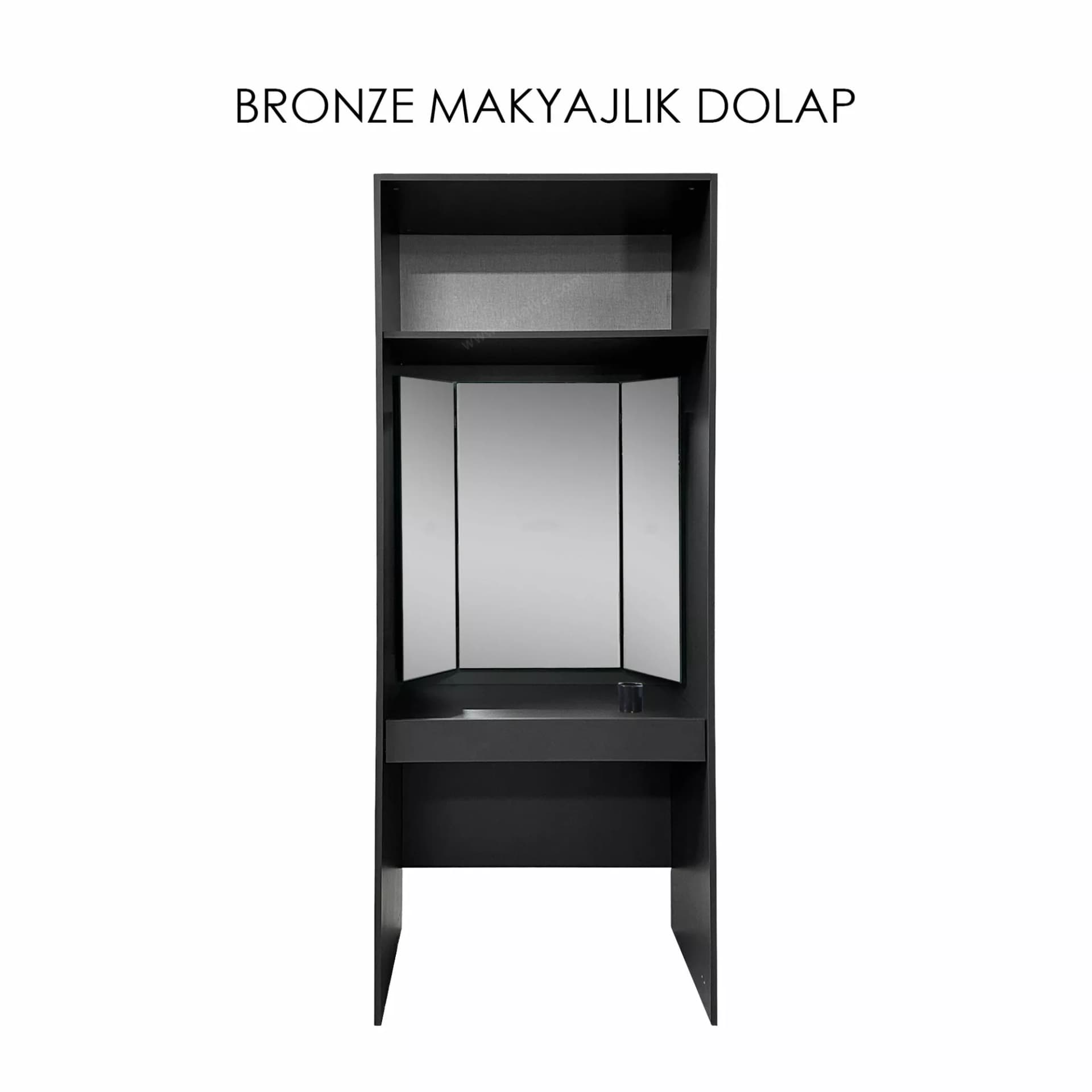 Bronze Antrasit Giyinme Odası Modül Dolap Yatak Odası Takımı 5