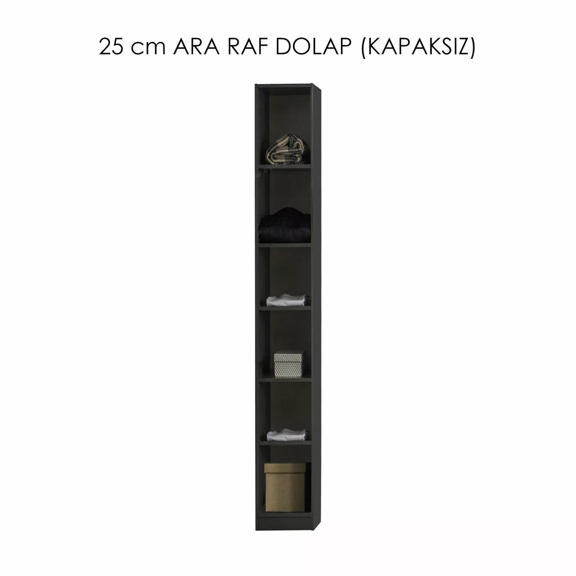 Bronze Mini Kapaksız Raflı Modül Gardırop - Image 1