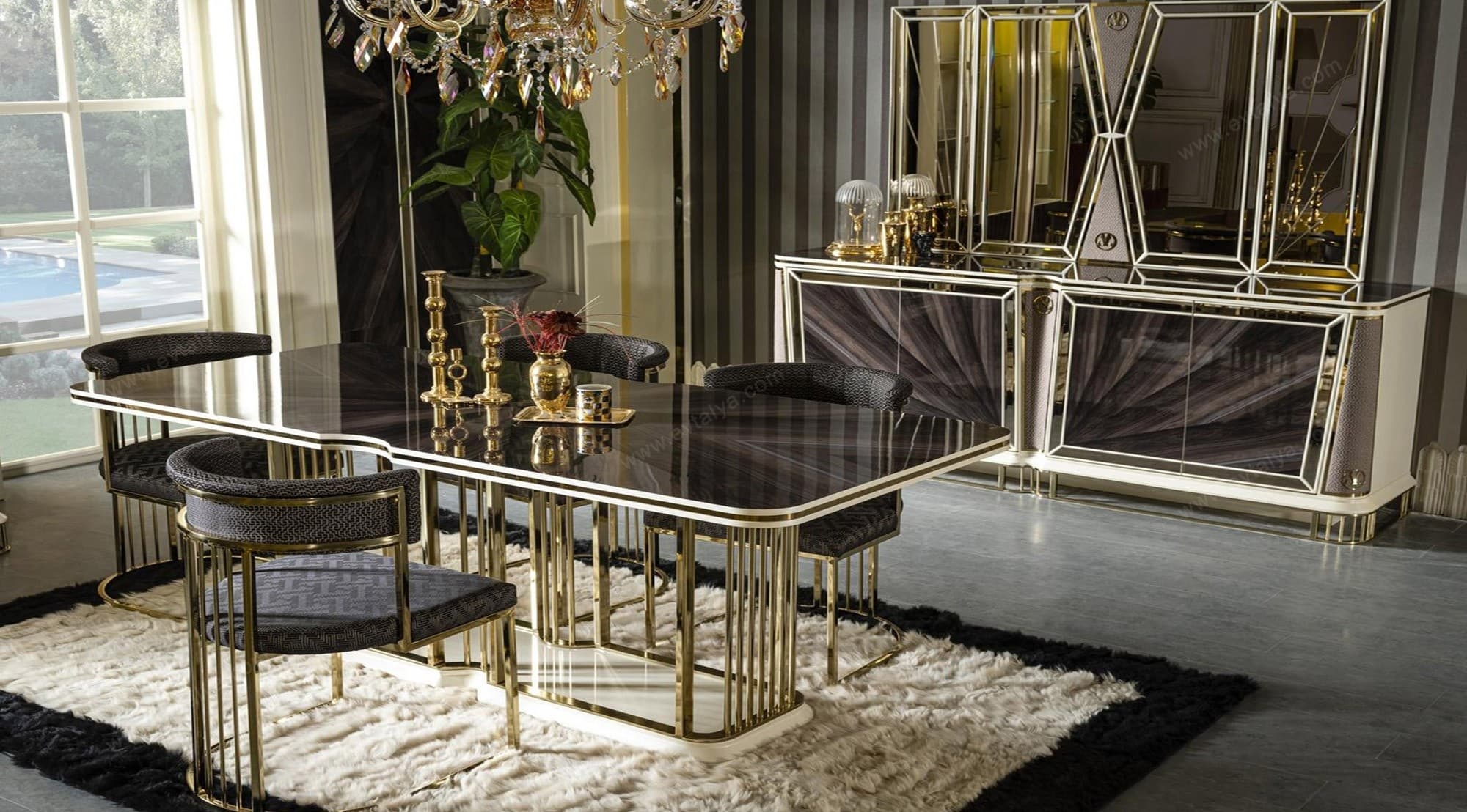 Bugatti Lüks Avangard Yemek Odası Takımı - Image 1